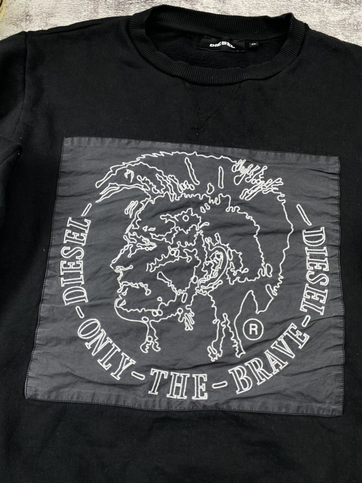 Diesel Japanese Rare Big Logo Diesel Brave The Only Sweatshirt Size US XL / EU 56 / 4 - 4 Thumbnail