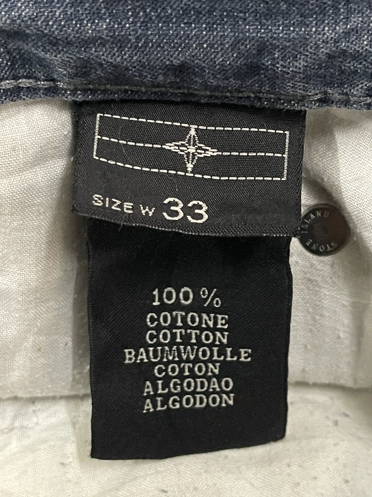 Stone Island Vintage Stone Island Denim Blue Wash Style Loose Jeans Size US 33 - 10 Thumbnail