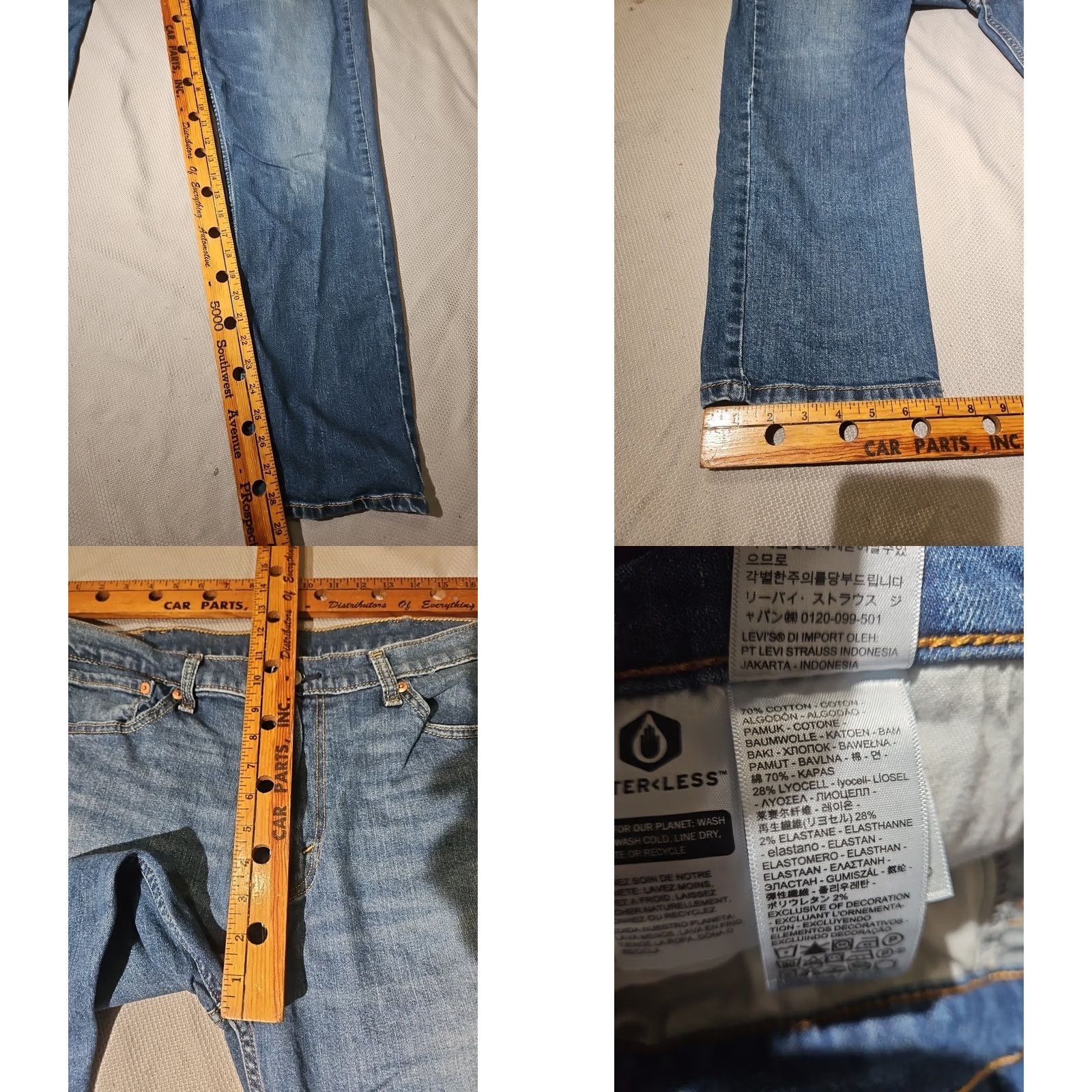 Levi's Levi'S Jeans Mens 38x30 Blue 511 Slim Fit Straight Pants Casual Denim Western - Pre-owned - Excellent Condition - Measurements Included Size US 38 / EU 54 - 8 Thumbnail