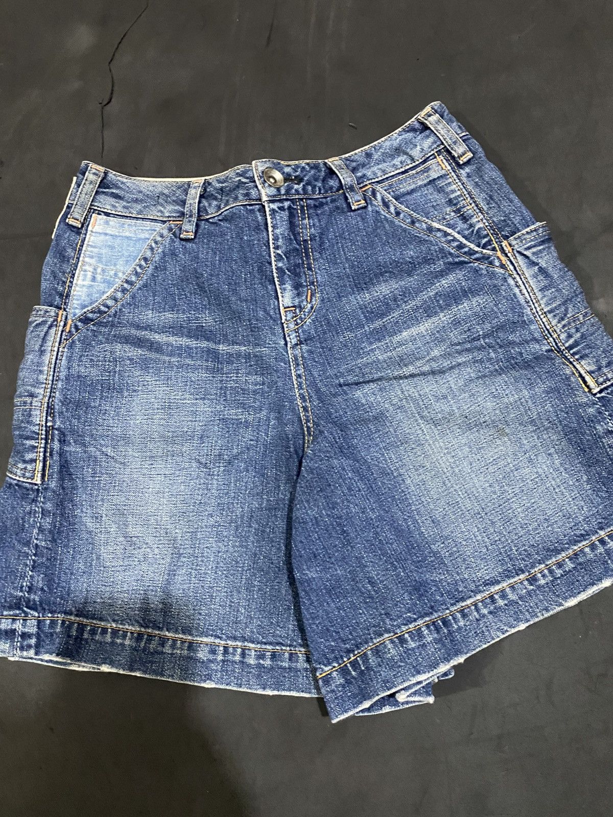 Johnbull 💸BINDINGOFFER💸Johnbull Buckel Short Jeans Pants Size US 27 - 2 Thumbnail