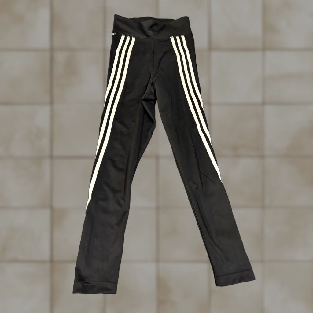 Adidas Adidas AEROREADY Leggings Womens XS Black Three Stripes Compression Running Size 26" / US 2 / IT 38 - 1 Thumbnail