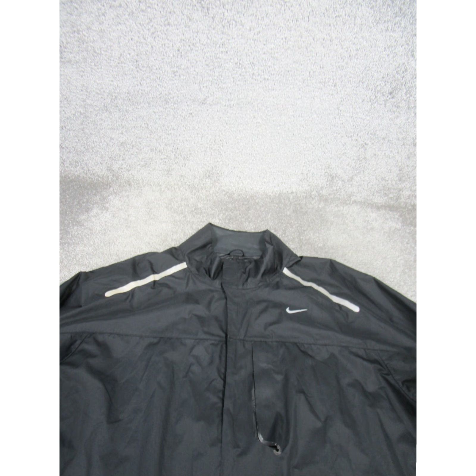 Nike VINTAGE Nike Jacket Mens XL Black Softshell Storm-FIT Full Zip Track Jacket Mens XL Black Nike Storm-FIT Wear-tape Tear? Size US XL / EU 56 / 4 - 2 Thumbnail