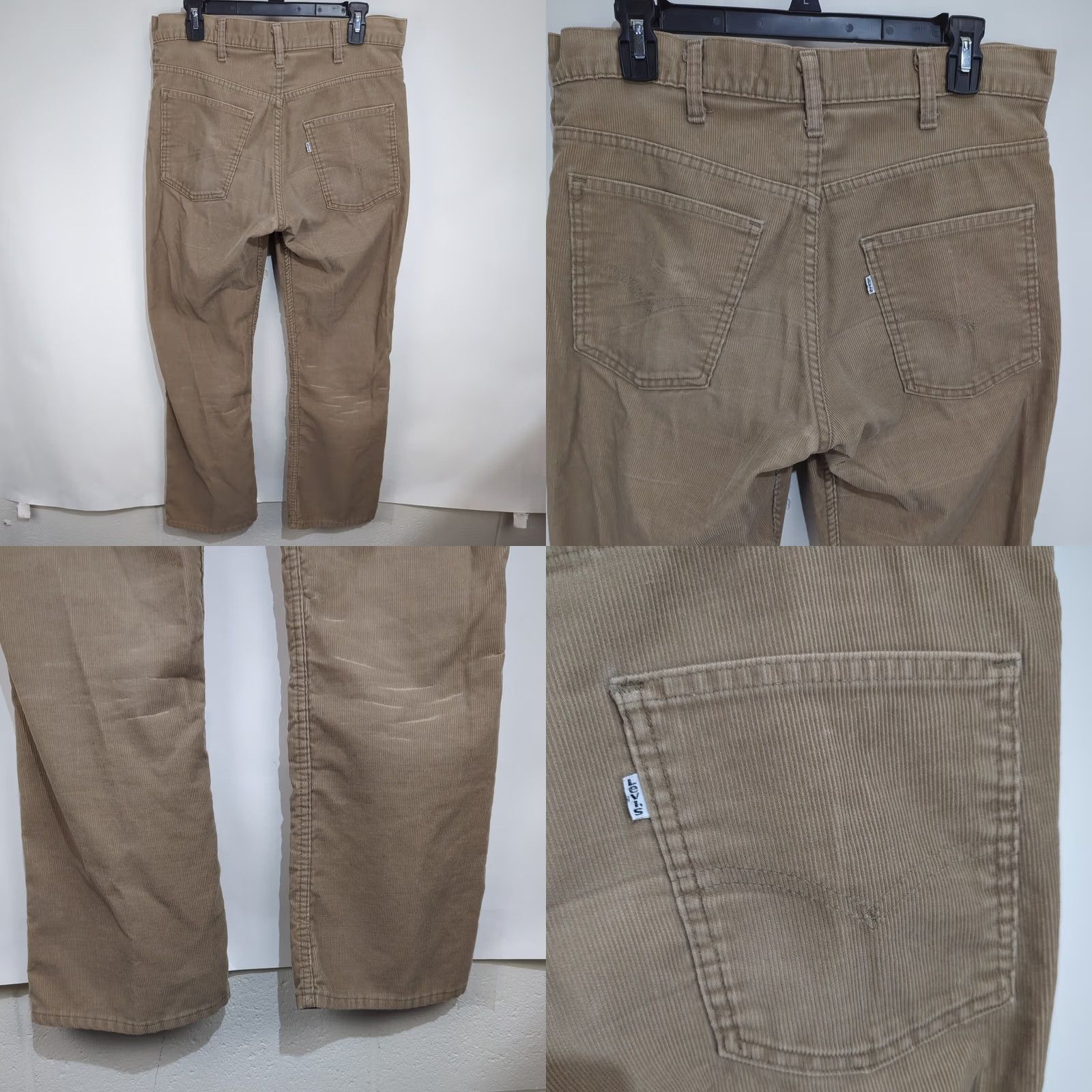 Levi's VINTAGE Levi's 517 Corduroy Jeans 34x30 Bootcut Tan Levi Strauss USA Made 5-Pocket Button Zip Mens Size US 34 / EU 50 - 9 Thumbnail