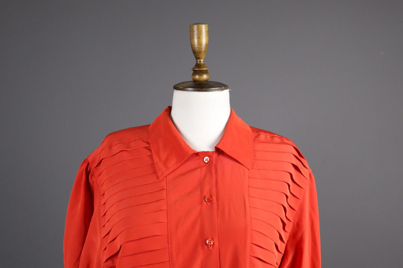 Escada Escada Vintage Red Designer Party Shirt Size L Size L / US 10 / IT 46 - 2 Thumbnail