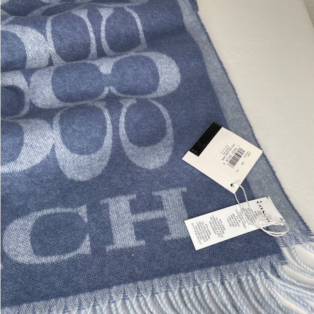 Coach Coach Signature Oversized Muffler in Twilight Size ONE SIZE - 6 Thumbnail