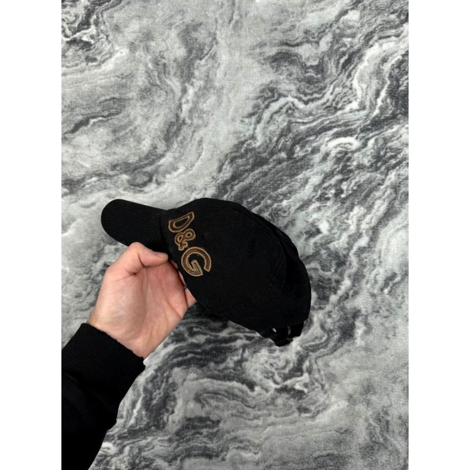 Dolce & Gabbana VINTAGE Dolce&Gabbana Big Embroidered Logo Cap Hat DG 90s Men One Size Black Size ONE SIZE - 7 Thumbnail