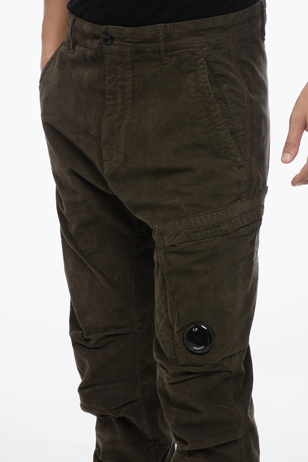 C.P. Company og1mm1024 Corduroy Cargo Pant in Olive Green Size US 30 / EU 46 - 3 Thumbnail