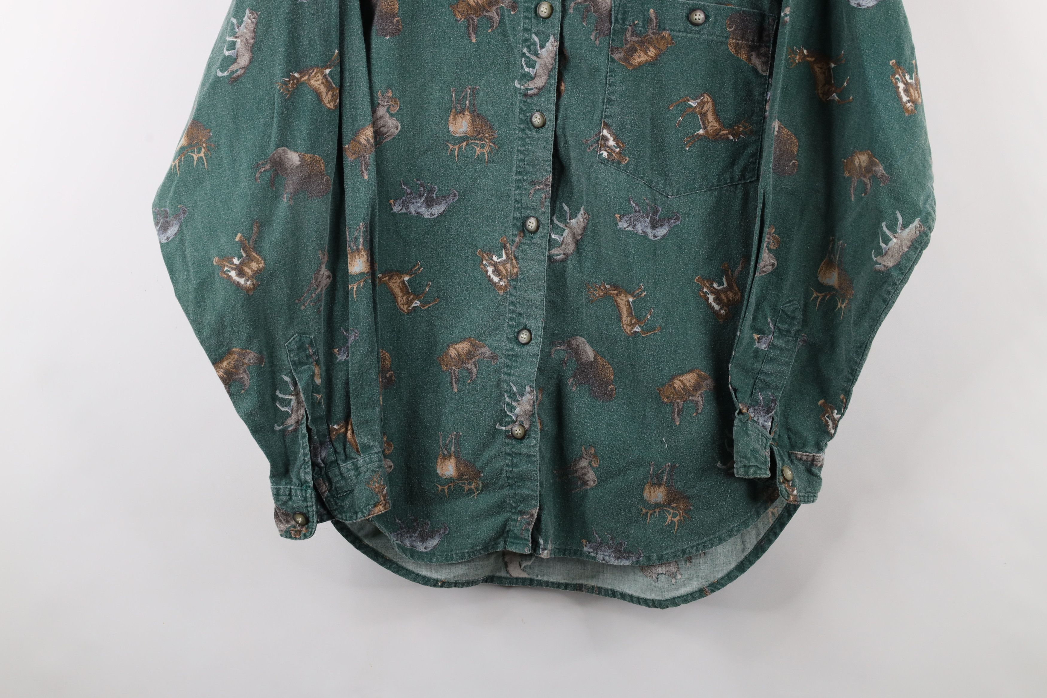 Vintage Vintage 90s Streetwear All Over Print Baggy Button Shirt Size S / US 4 / IT 40 - 3 Thumbnail