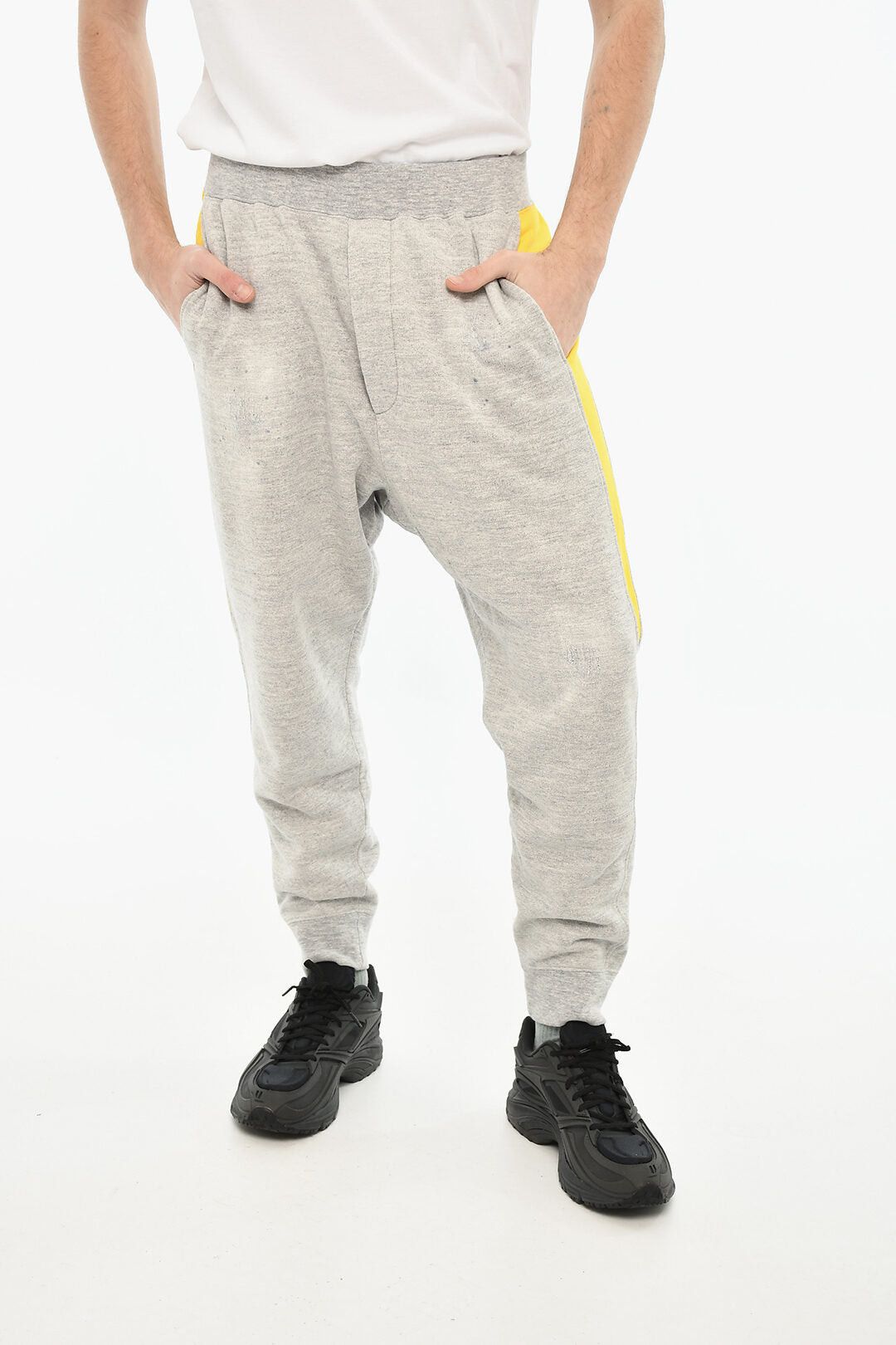 Dsquared2 Cotton Joggers with Contrast Side Stripe Size US 31 - 1 Thumbnail
