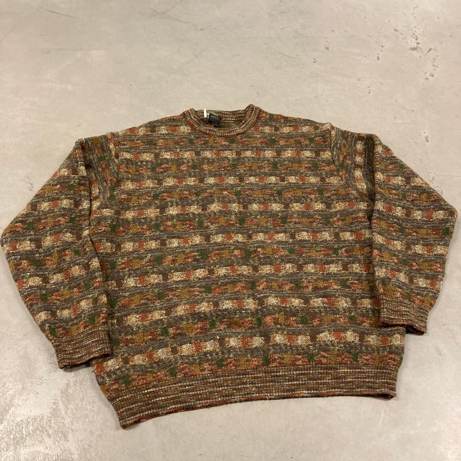 Vintage vintage y2k patterned sweater Size US M / EU 48-50 / 2 - 1 Thumbnail