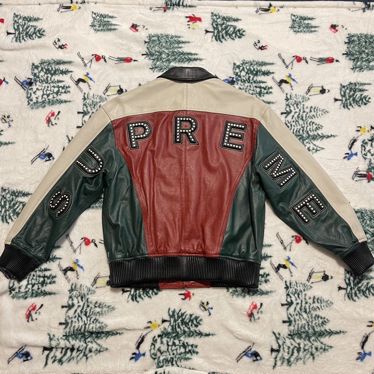 Supreme Supreme Arc Logo Studded Leather Jacker SS18 Size US S / EU 44-46 / 1 - 3 Thumbnail