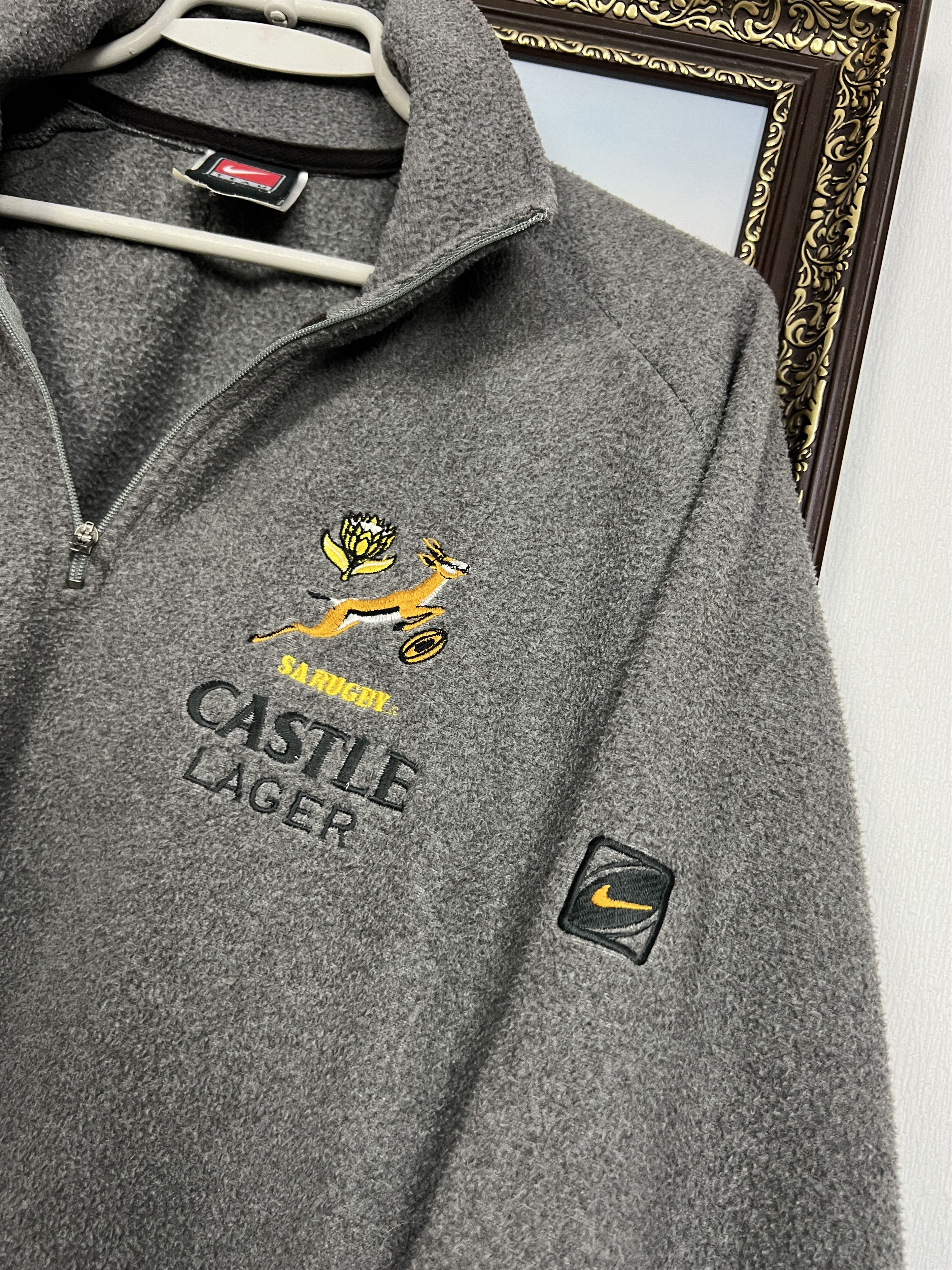 Nike Vintage South Africa Rugby Union Fleece Jacket Sweatshirt Size US L / EU 52-54 / 3 - 4 Thumbnail