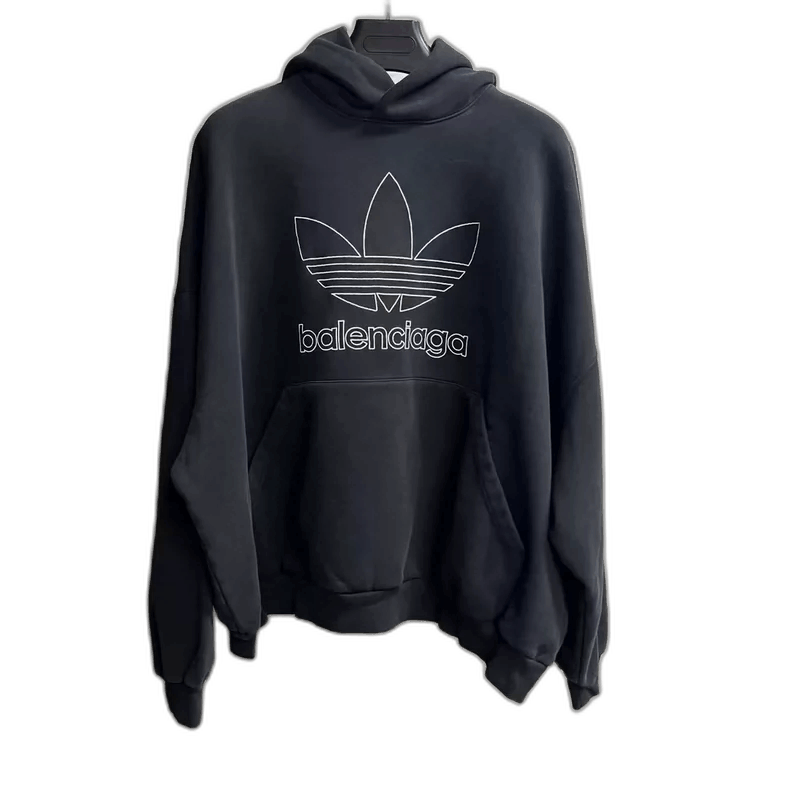 Balenciaga Balenciaga Adidas Logo Hoodie Black-2505 Size US M / EU 48-50 / 2 - 1 Thumbnail