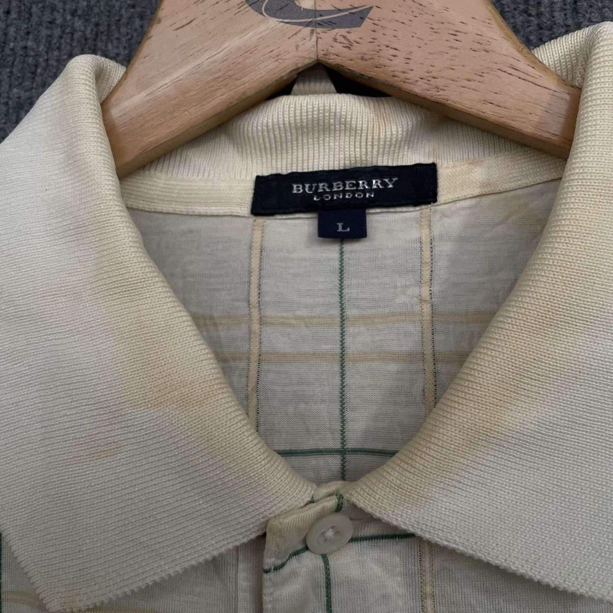 Burberry × Vintage Vintage Burberry London Plaid Polo Shirt Size US L / EU 52-54 / 3 - 6 Thumbnail