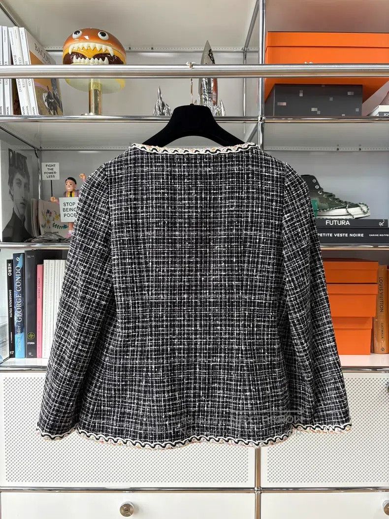 Chanel Chanel 25C dark gray mixed-colour woven colour rolled-edge Size XS / US 0-2 / IT 36-38 - 3 Thumbnail