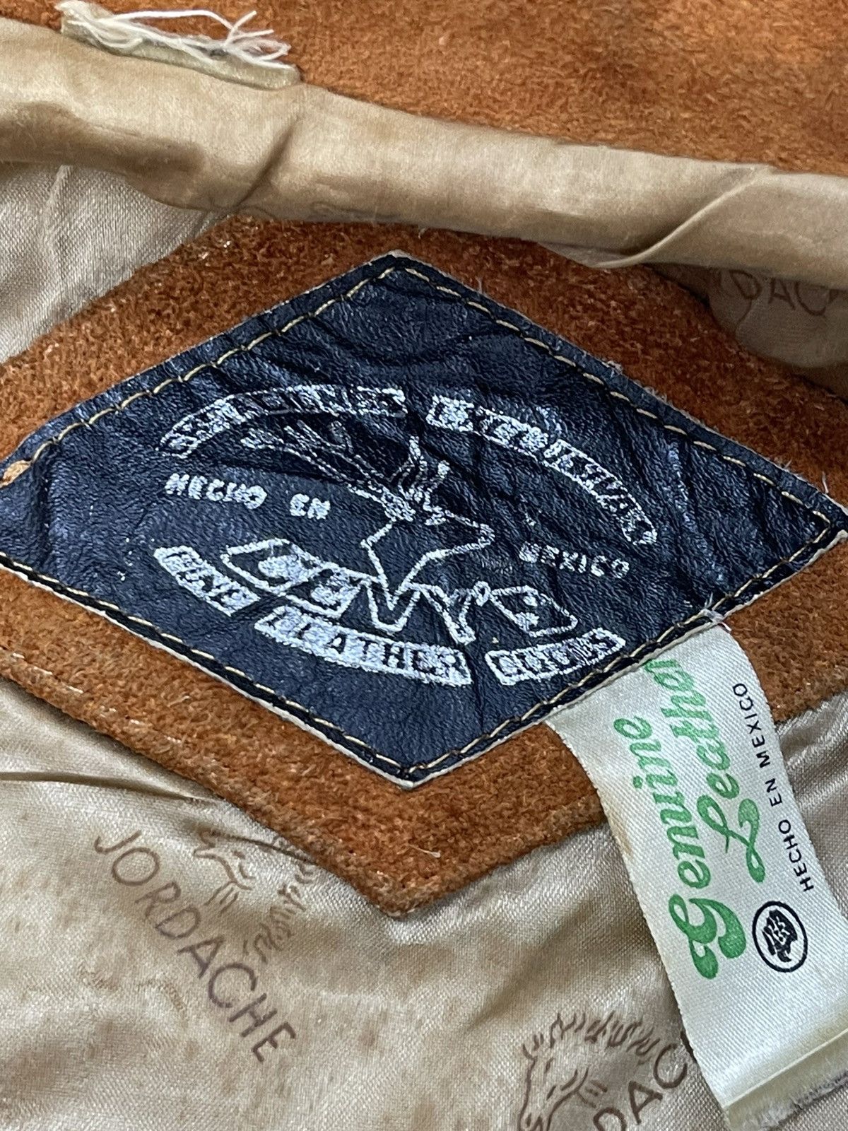 Vintage Suede Leather Jacket Vtg 90s Jordache Trucker Style 7🟩0 Size US M / EU 48-50 / 2 - 16 Thumbnail
