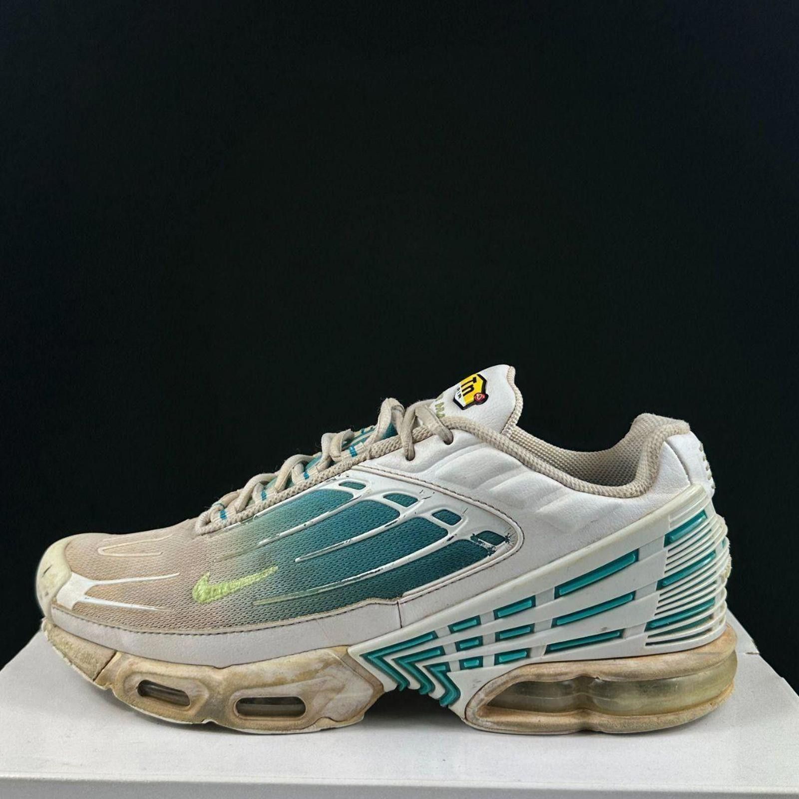 Nike 💎 RETRO WHITE & TEAL NIKE AIR MAX PLUS 3 💎 Size US 8 / EU 41 - 1 Thumbnail