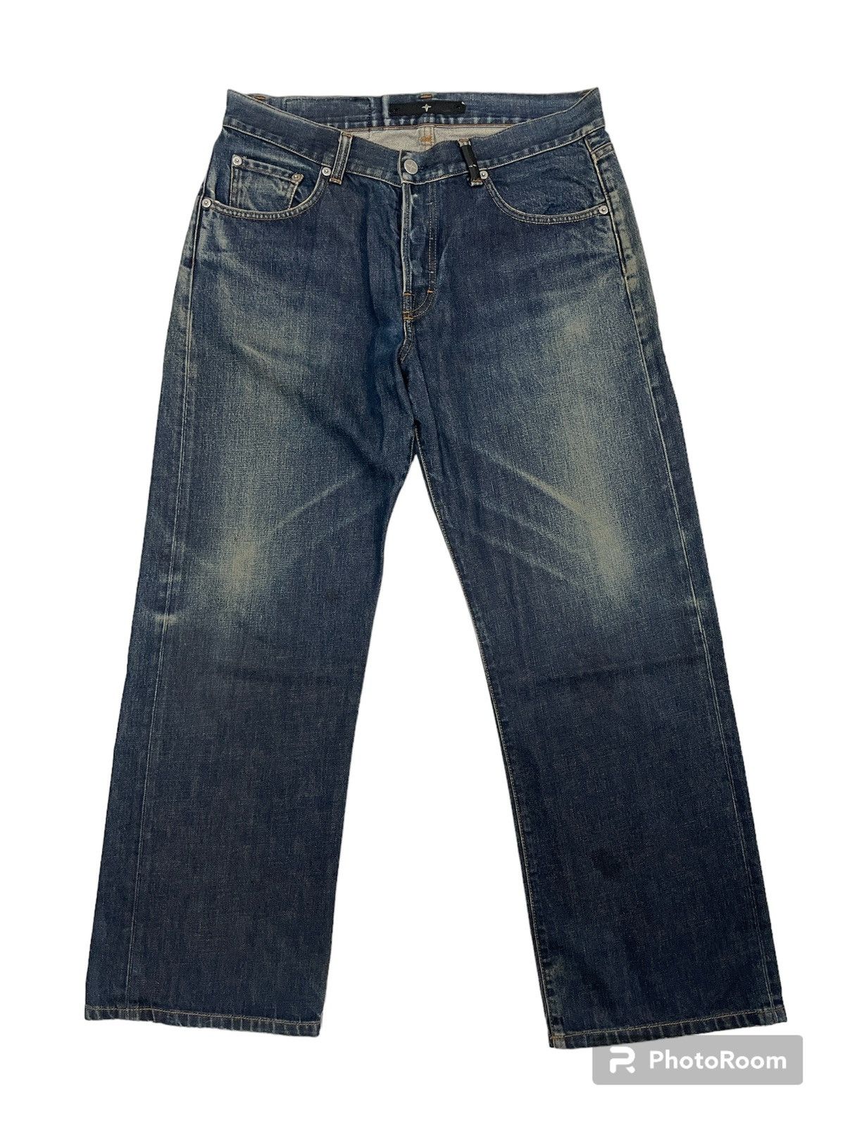 Massimo Osti × Stone Island Vintage Stone Island designer denim stone wash Jeans W34 Size US 34 / EU 50 - 2 Thumbnail