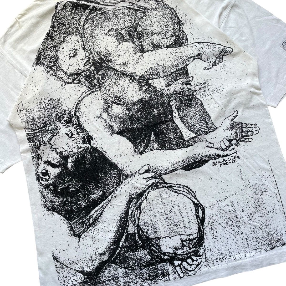 Vintage VINTAGE 90’S CINECITTA FIRENZE ART AOP T-SHIRT Size US L / EU 52-54 / 3 - 3 Thumbnail
