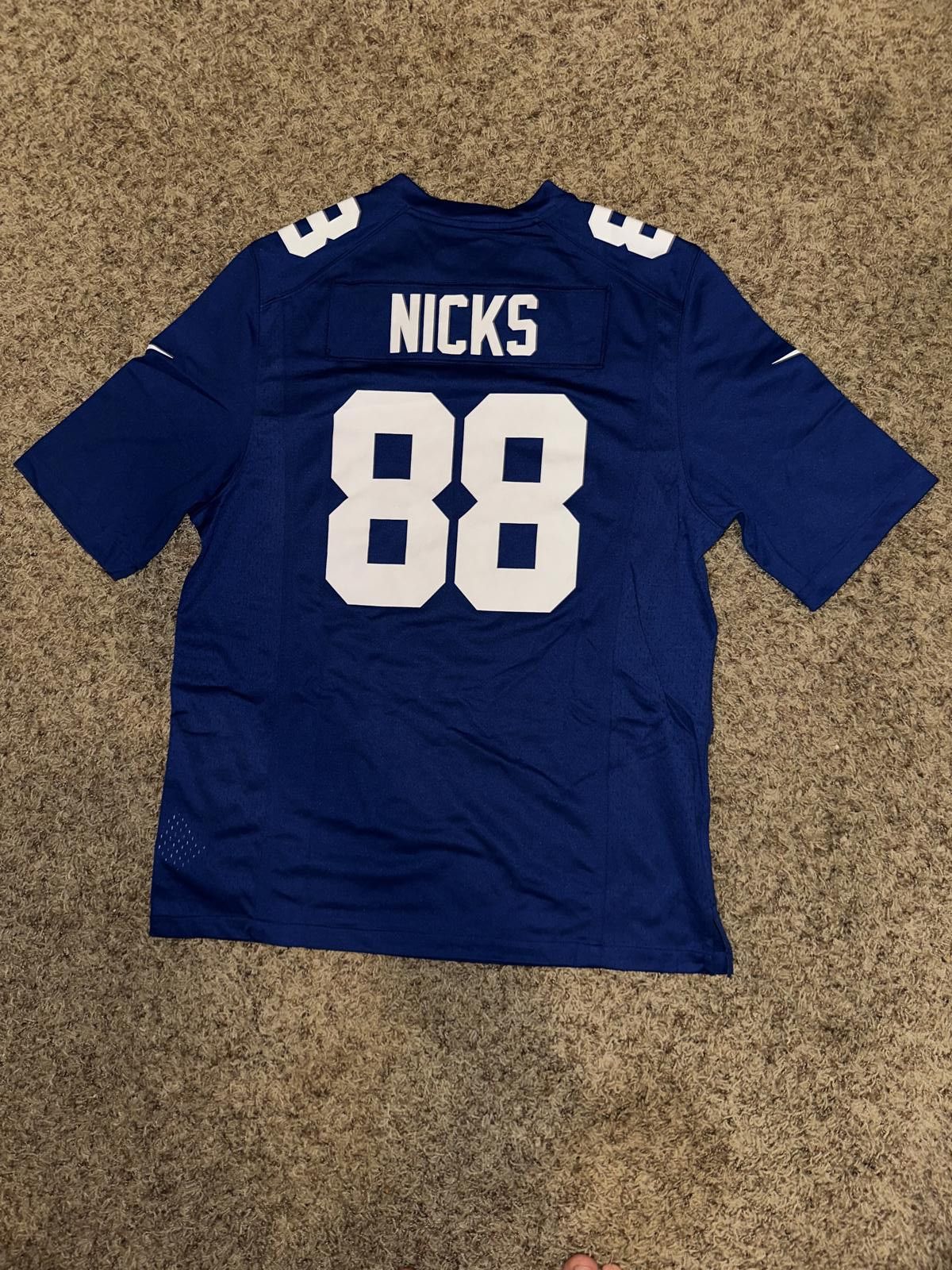 Nike Nike Men's NFL New York Giants (Hakeem Nicks) #88 Game Blue Football Jersey Size US L / EU 52-54 / 3 - 6 Thumbnail