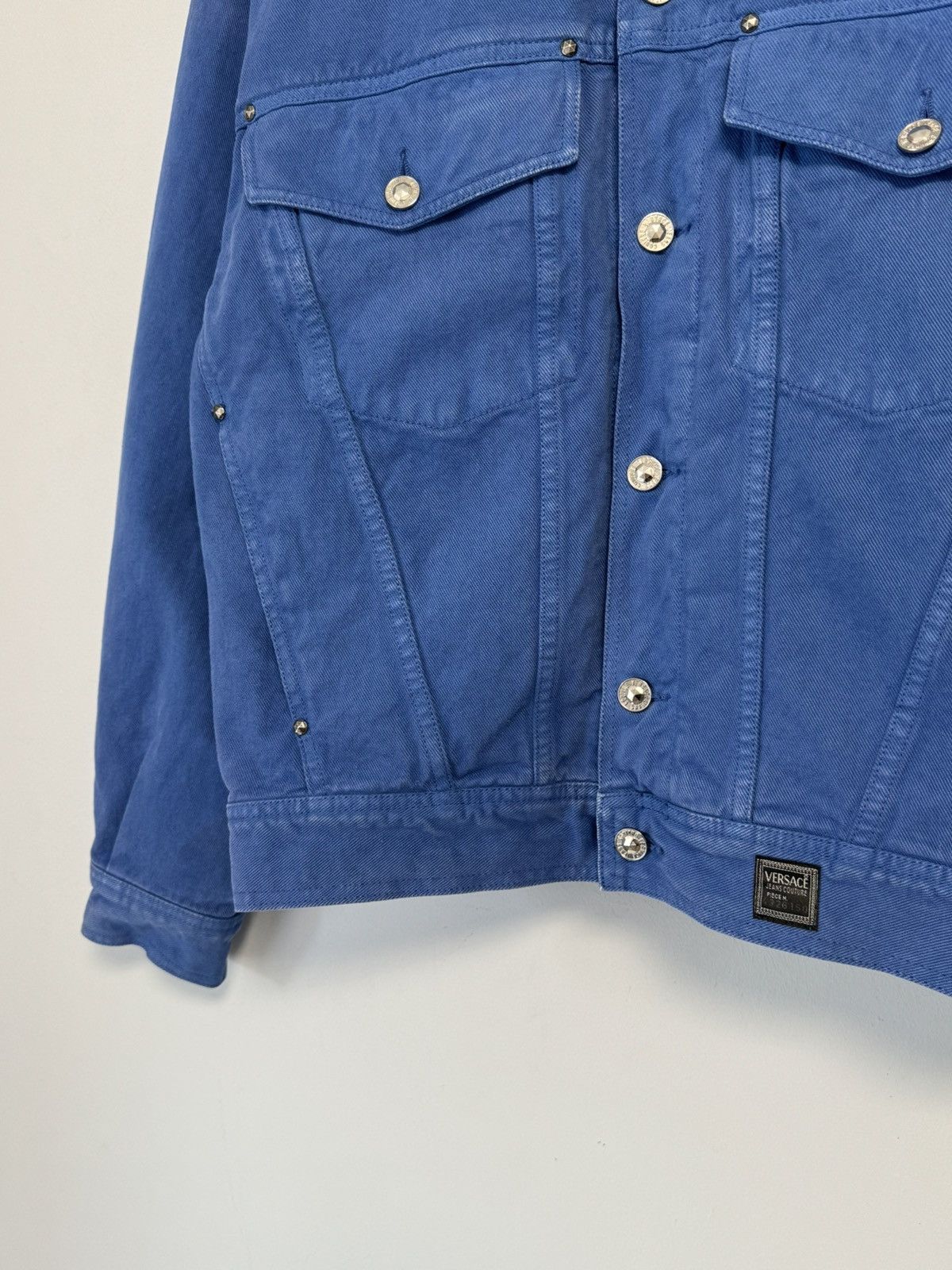 Versace Versace Vintage Blue Denim Jacket — Luxury Streetwear Size US M / EU 48-50 / 2 - 6 Thumbnail