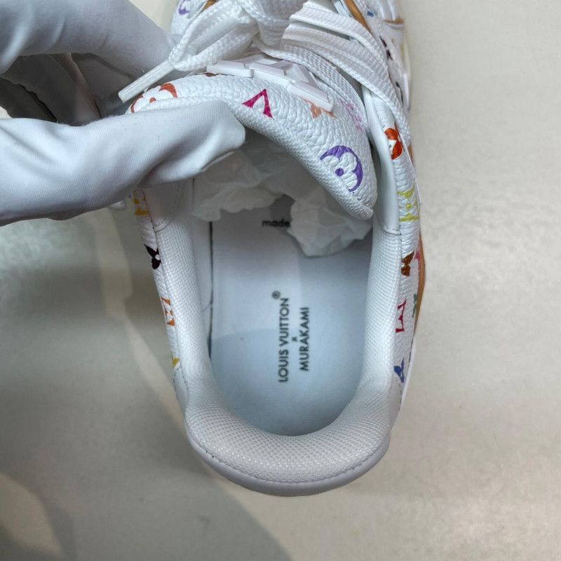 Louis Vuitton Takashi Murakami x Louis Vuitton White Trainers Size US 6 / IT 36 - 4 Thumbnail