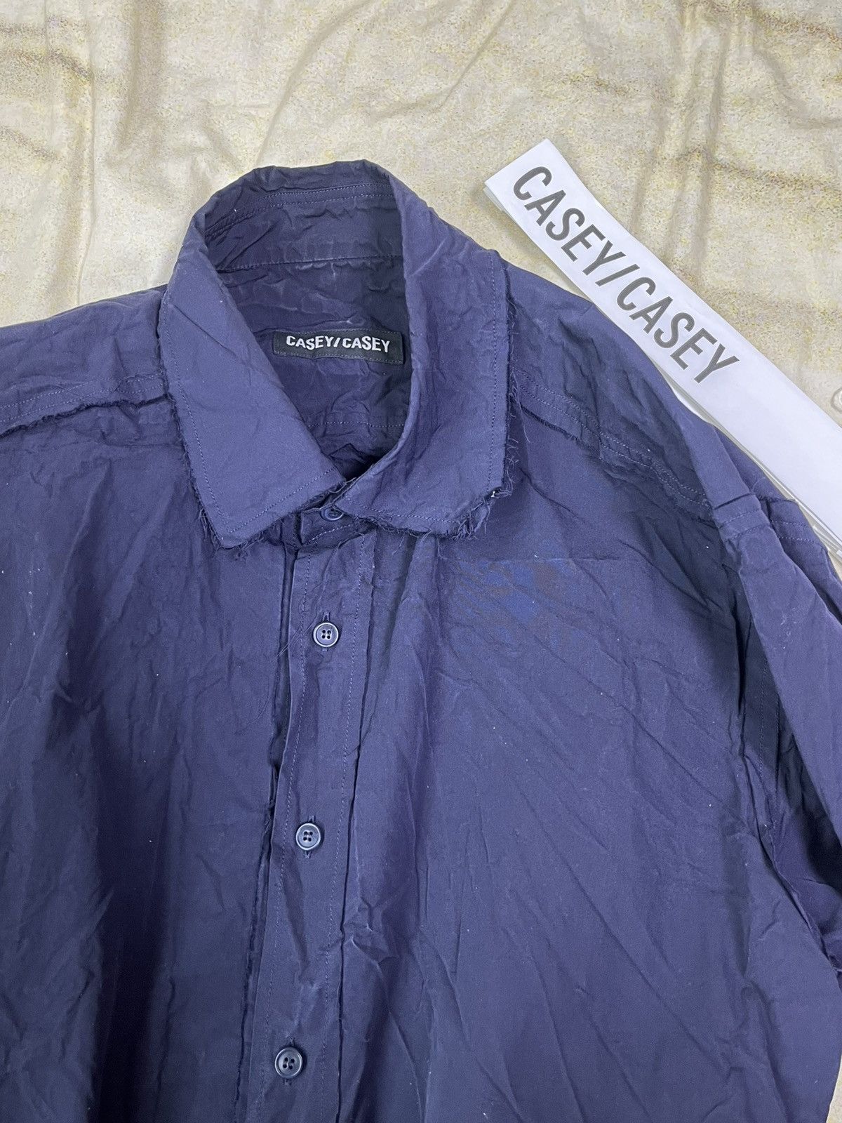 Casey Casey [M] Casey Casey Raw Cut BIG RACCOURICE Paper Cotton Shirts Size US M / EU 48-50 / 2 - 3 Thumbnail