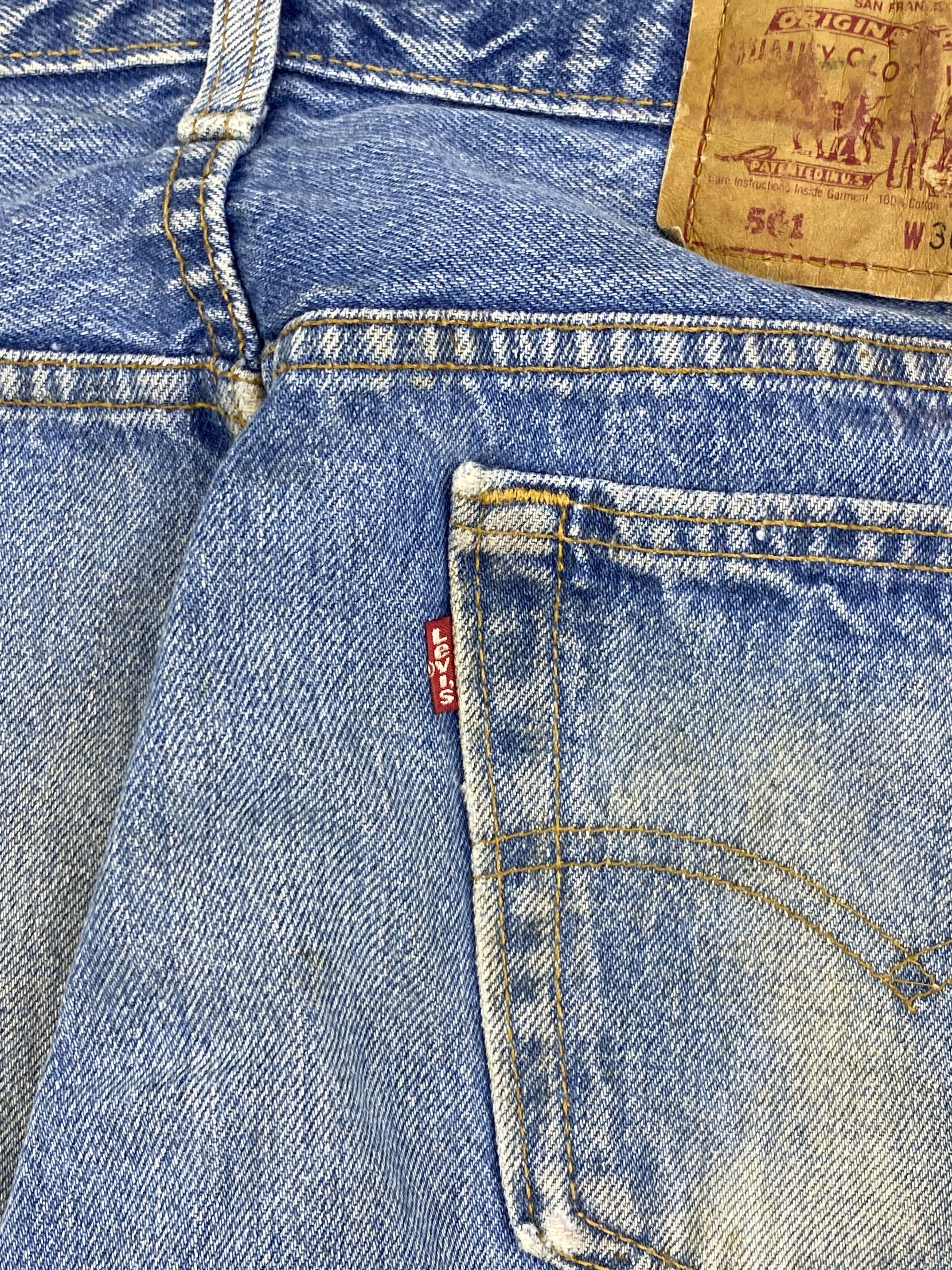 Levi's × Vintage Vintage 90s Levi's 501 Rusty Denim Size US 34 / EU 50 - 6 Thumbnail