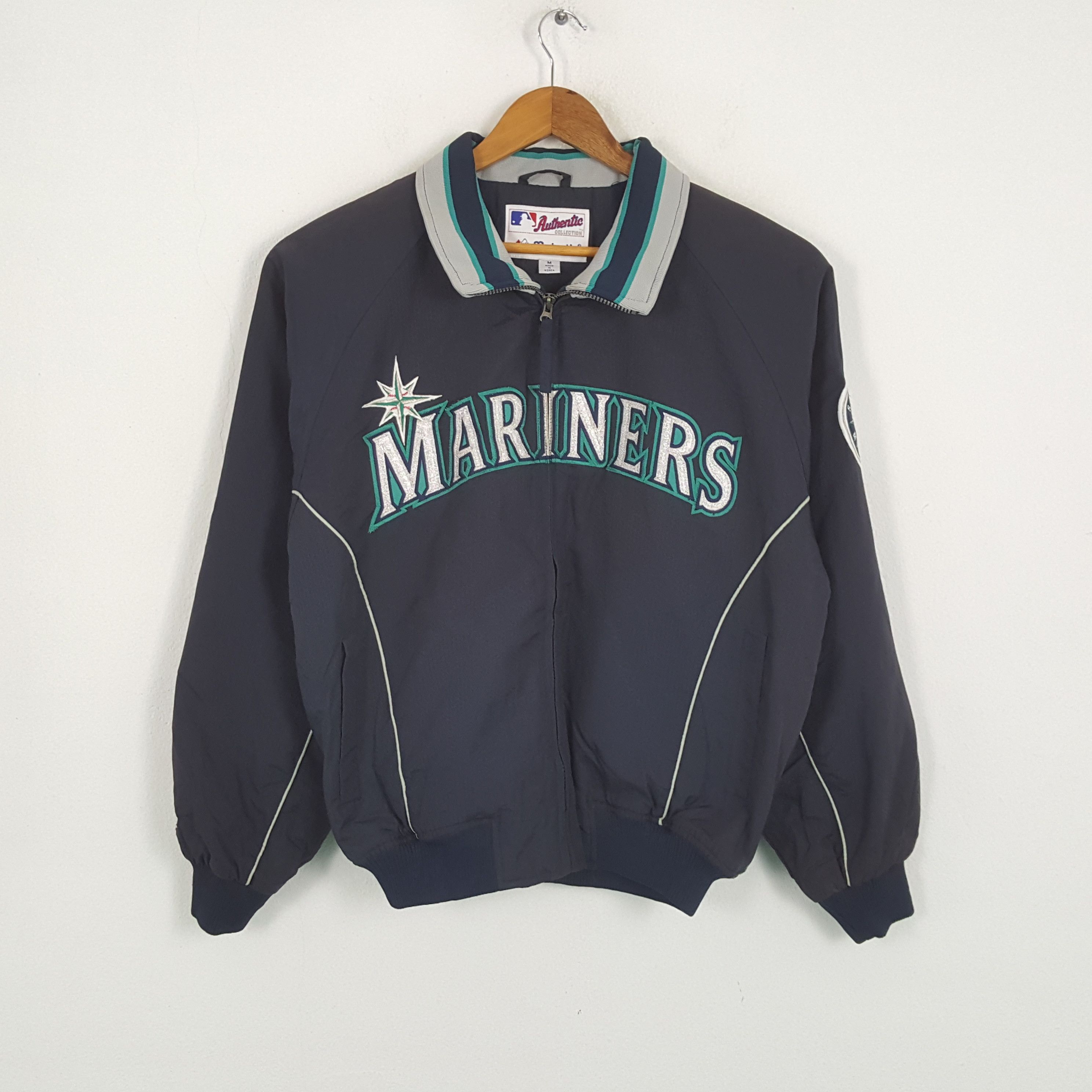 MLB × Vintage Vintage SEATTLE MARINES American Baseball MLB Jacket Size US L / EU 52-54 / 3 - 1 Thumbnail