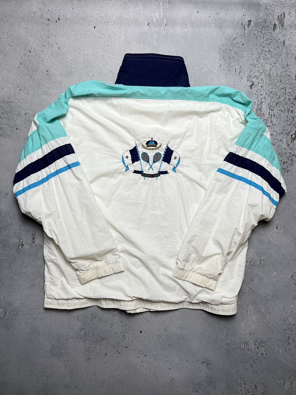 Sergio Tacchini Sergio Tacchini Archive 1990's Italy Track Jacket Kings Club Size US L / EU 52-54 / 3 - 3 Thumbnail