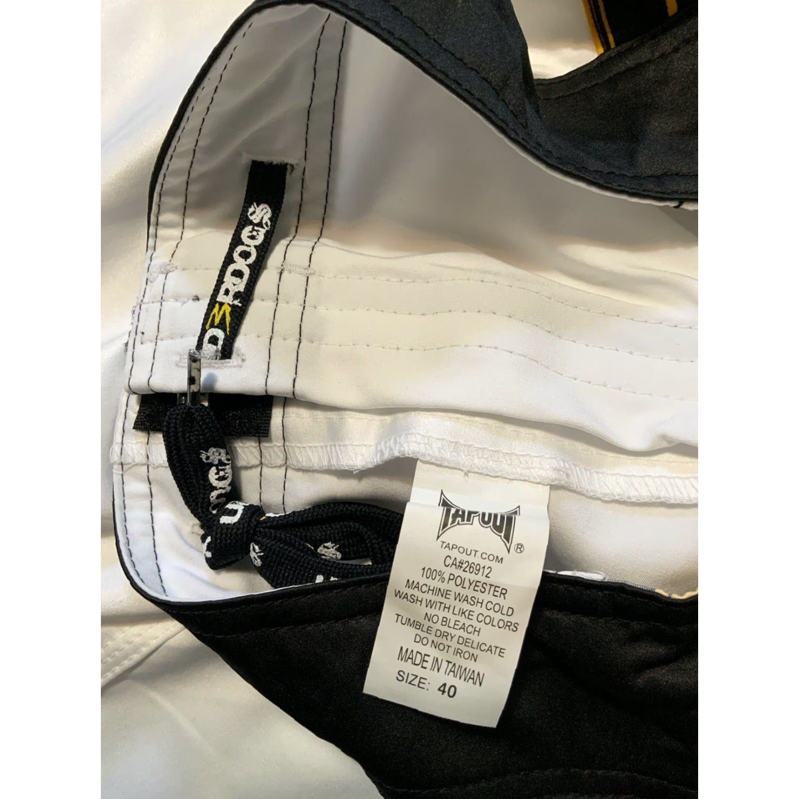 Tapout NWOT Tapout The Ultimate Fighter UFC Team Josh Koscheck Board Shorts Sz 40 Men White Black Gold Board Mens 40 White Black Gold Size US 40 / EU 56 - 5 Thumbnail