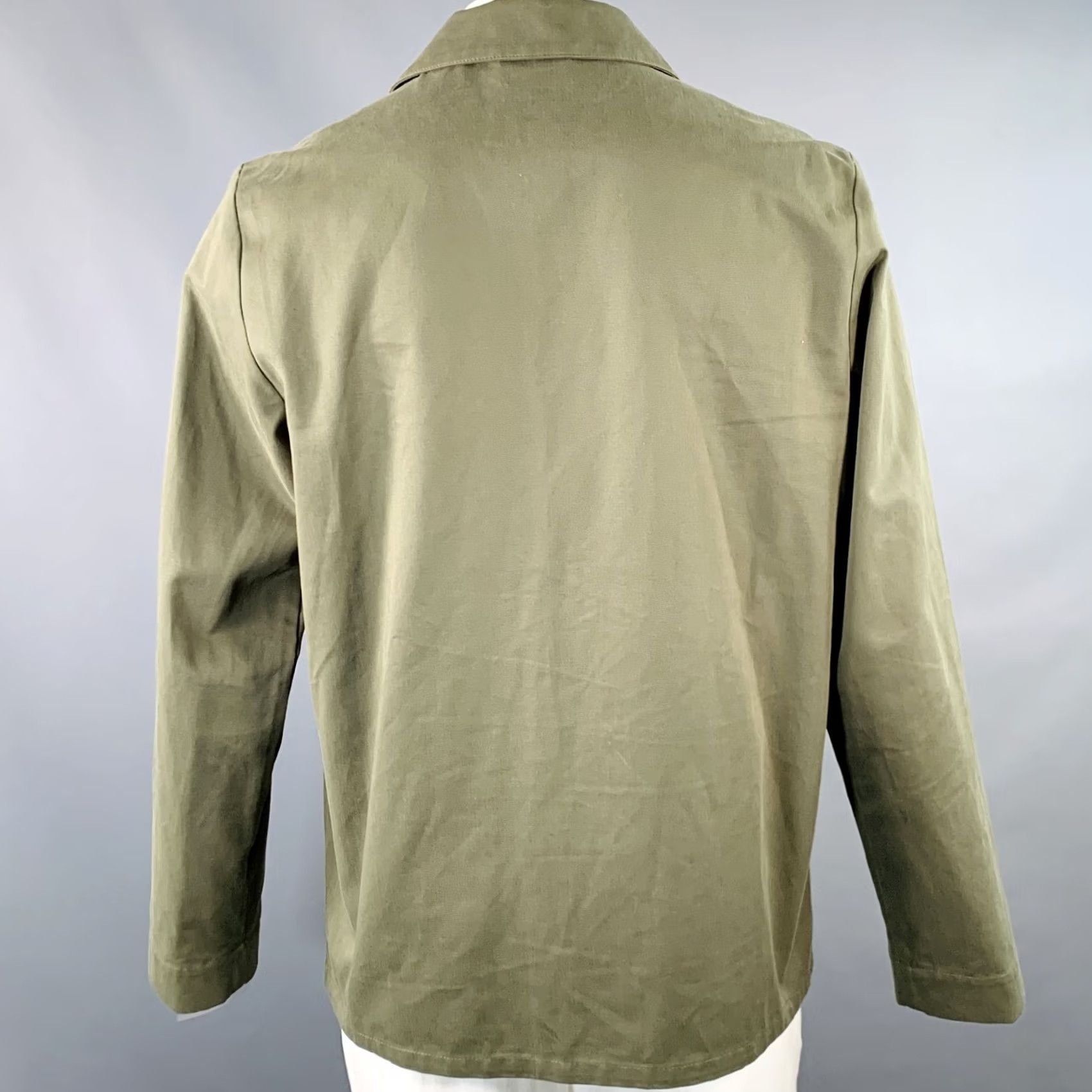 A.P.C. A.P.C. Jacket Size XL Green Olive Twill Cotton Two Pockets Size US XL / EU 56 / 4 - 3 Thumbnail