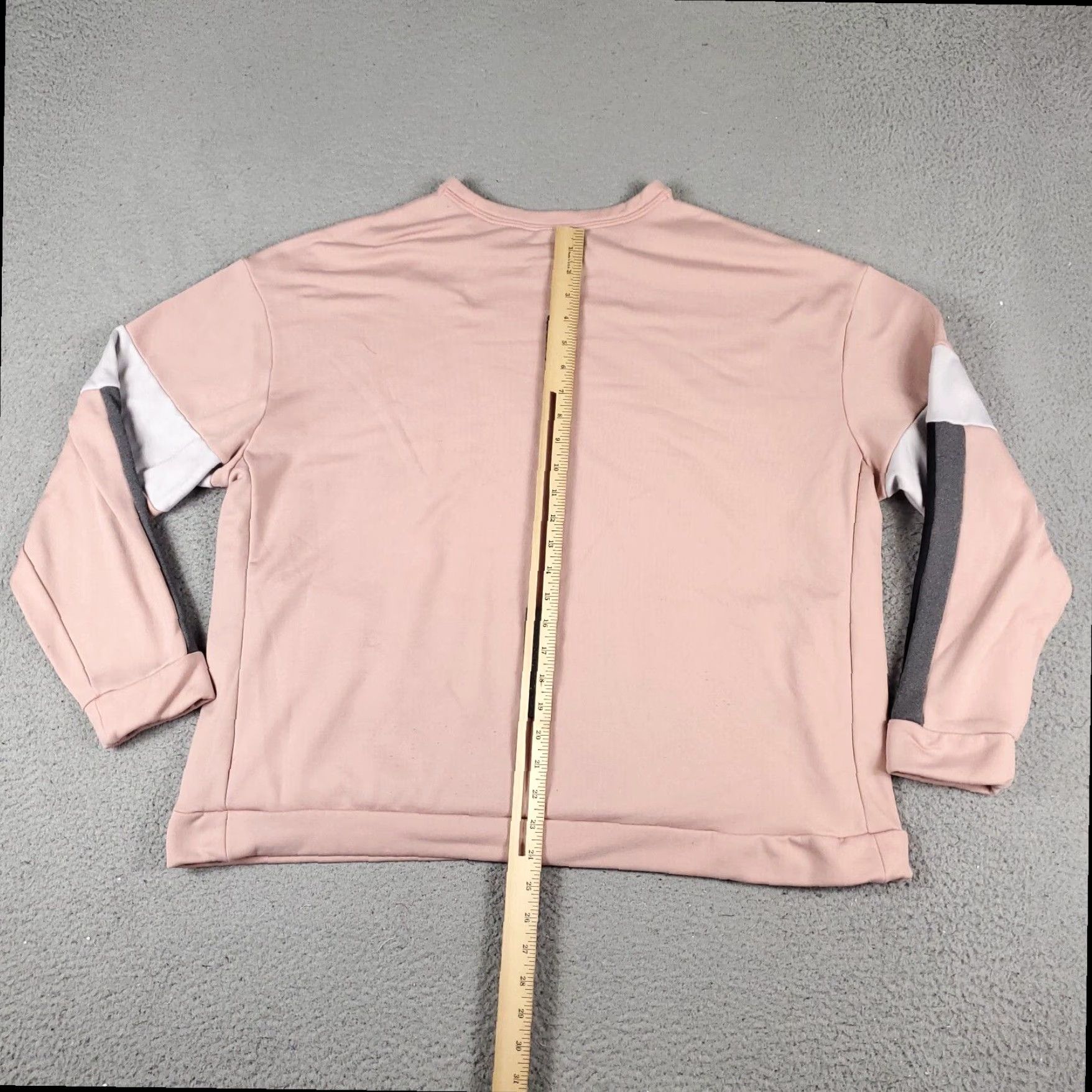 Nike Nike Pullover Sweatshirt Womens XL Pink Swoosh Long Sleeve Cotton Blend Activewear Size XL / US 12-14 / IT 48-50 - 7 Thumbnail