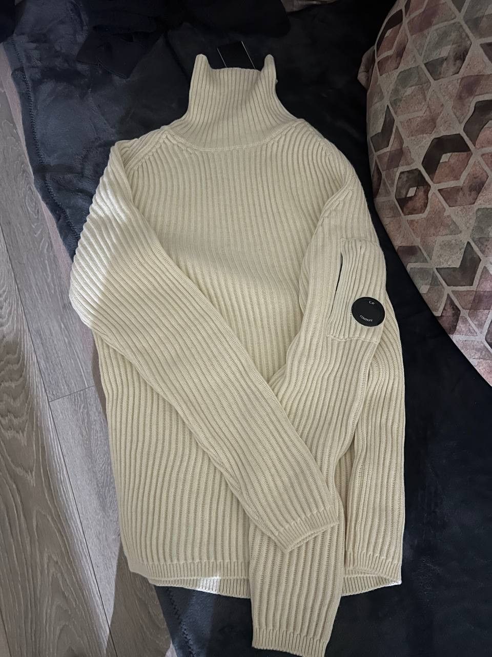 C.P. Company C.P. Company Heavy Ribbed Merino Roll Neck Wool Sweater Size US L / EU 52-54 / 3 - 1 Thumbnail