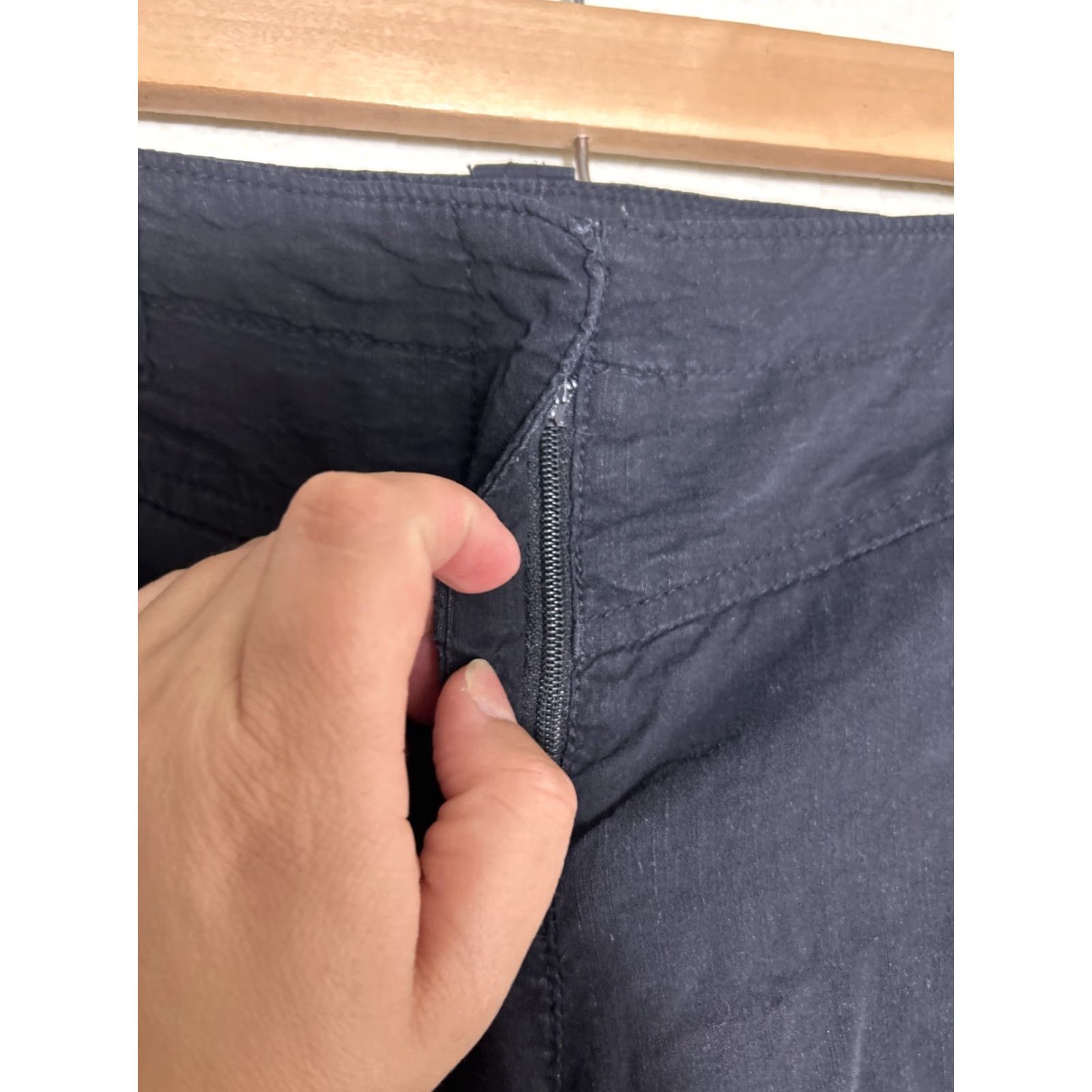 Theory Theory Women's Pants Cargo Linen Viscose Lightweight Black 6 Inseam 27" High Rise Size 28" / US 6 / IT 42 - 6 Thumbnail