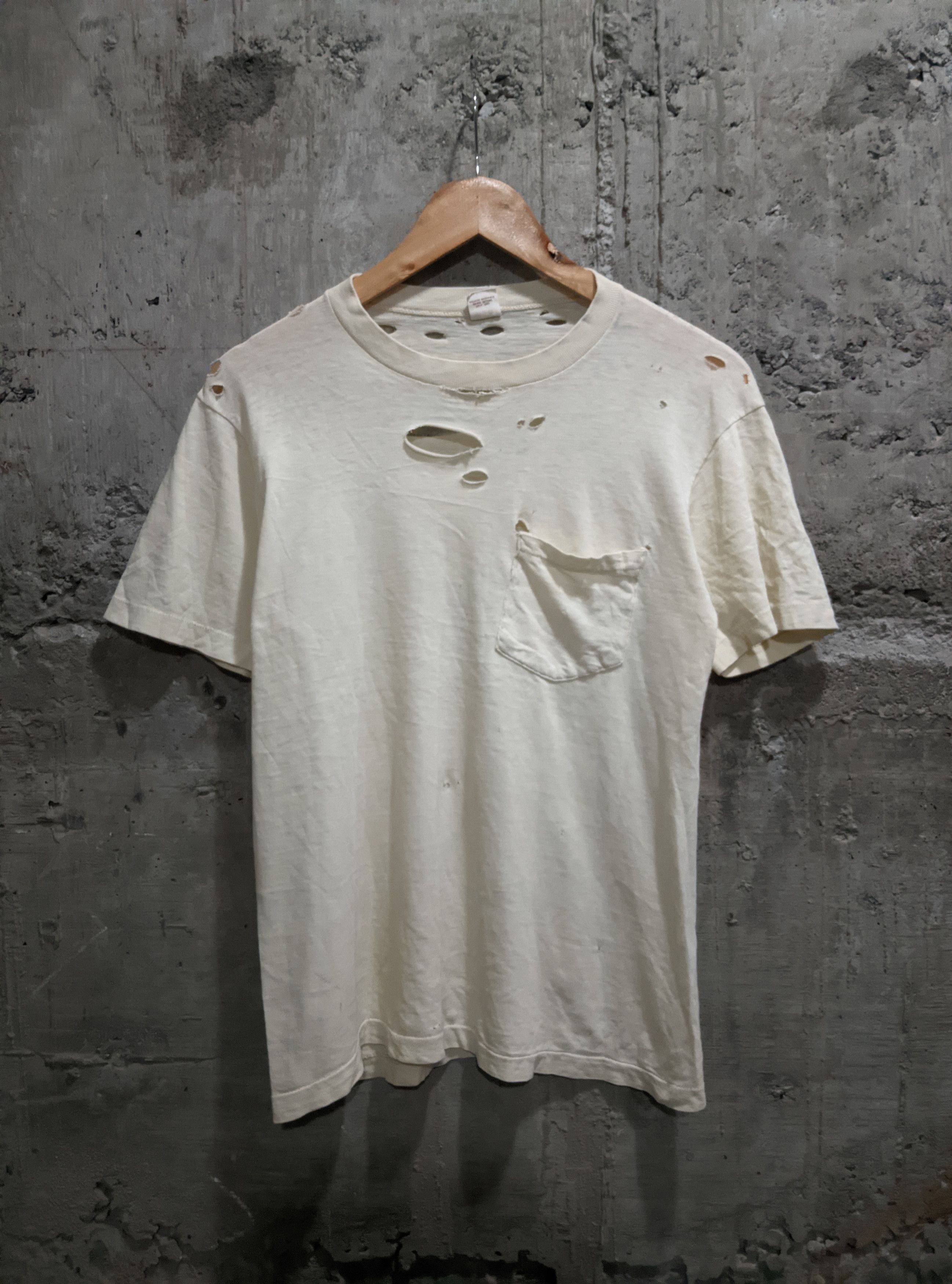 Vintage Vintage 60s bvd thrashed distressed pocket erd t shirt Size US M / EU 48-50 / 2 - 1 Thumbnail