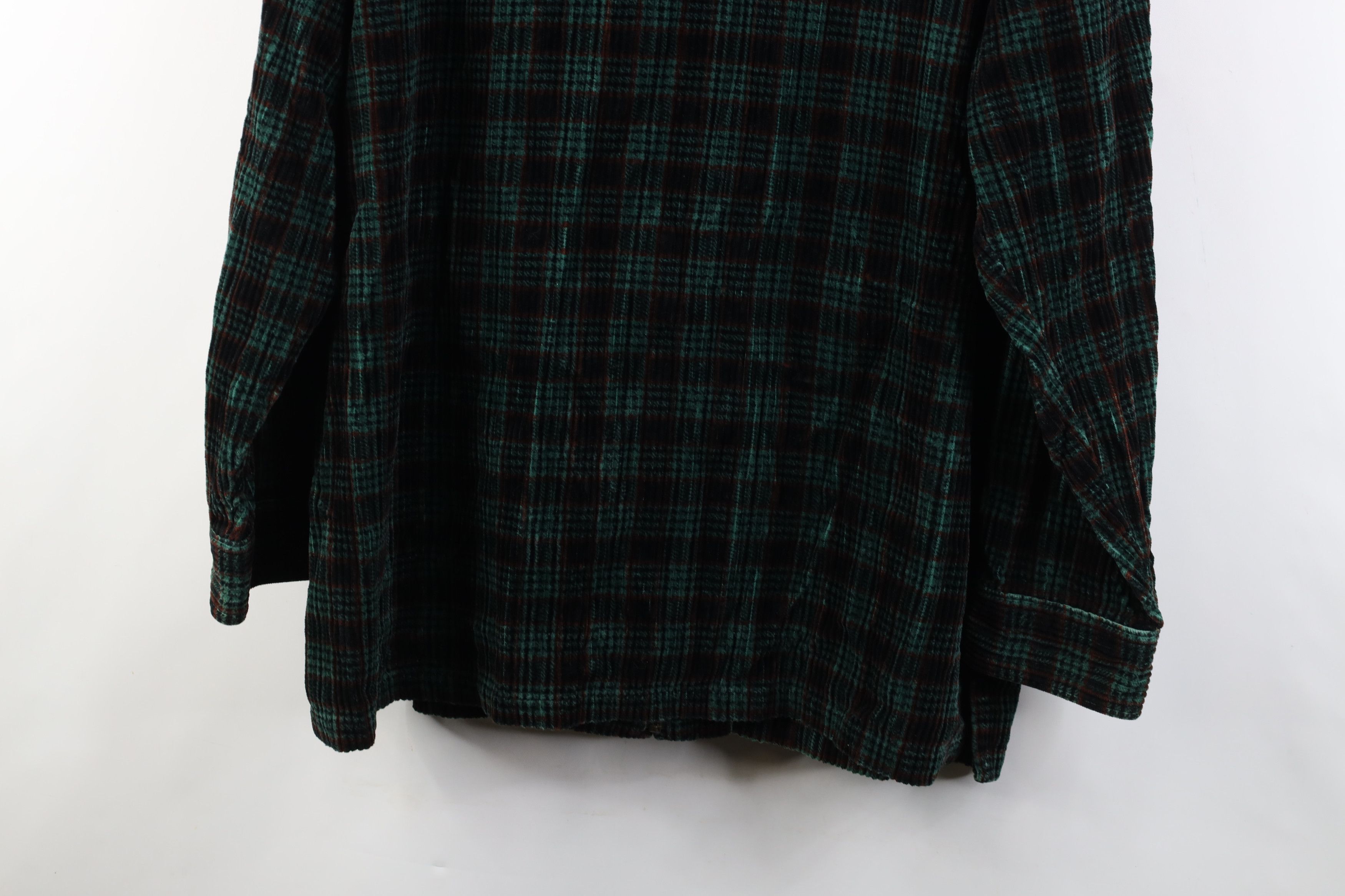 Vintage Vintage 90s Streetwear Full Zip Corduroy Shirt Jacket Size US XL / EU 56 / 4 - 14 Thumbnail