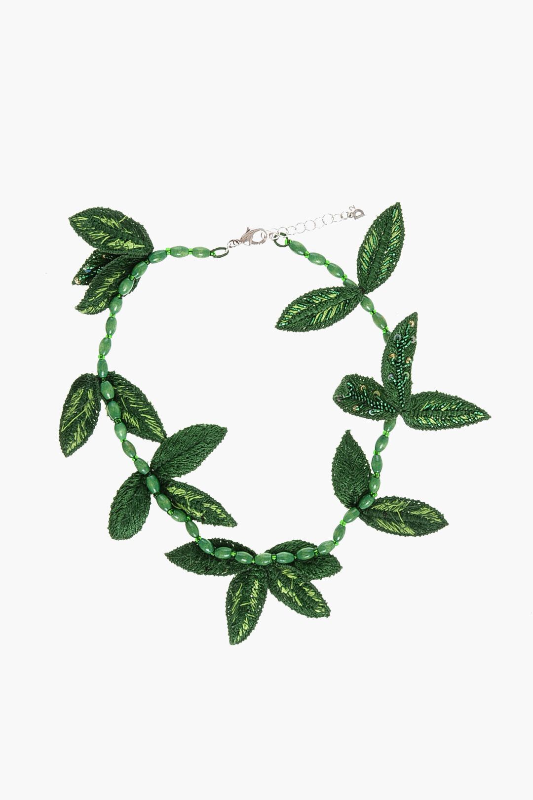 Dsquared2 Wooden Necklace with Botanical Appliqués Size ONE SIZE - 1 Thumbnail