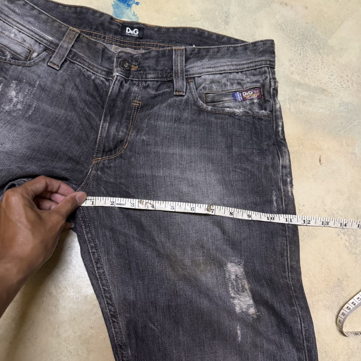 Dolce & Gabbana Dolce & Gabbana Distressed Denim Jeans Size US 33 - 15 Thumbnail