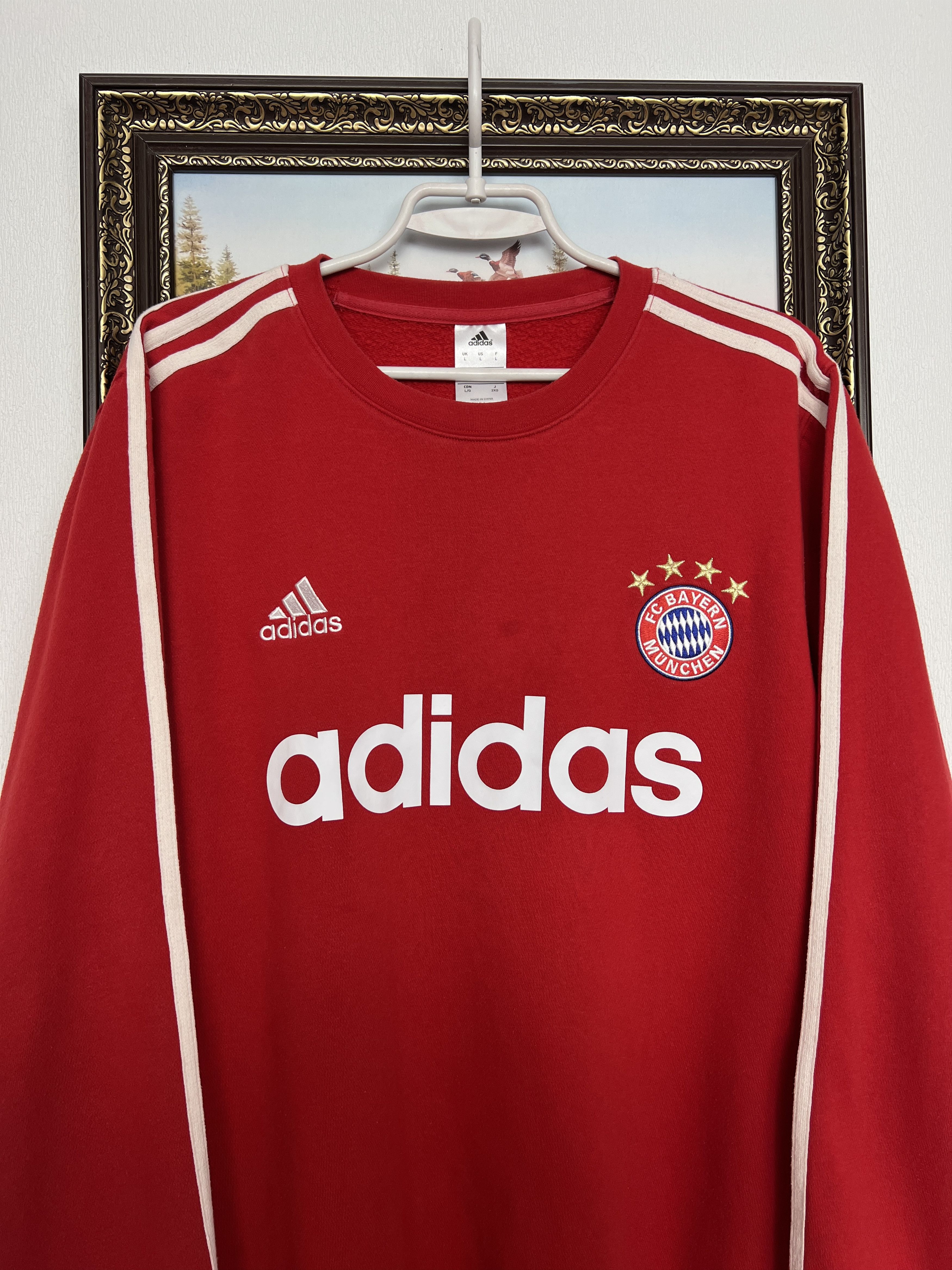 Adidas Bayern Munich Football Sweatshirt Soccer Track Top Jacket Size US L / EU 52-54 / 3 - 2 Thumbnail