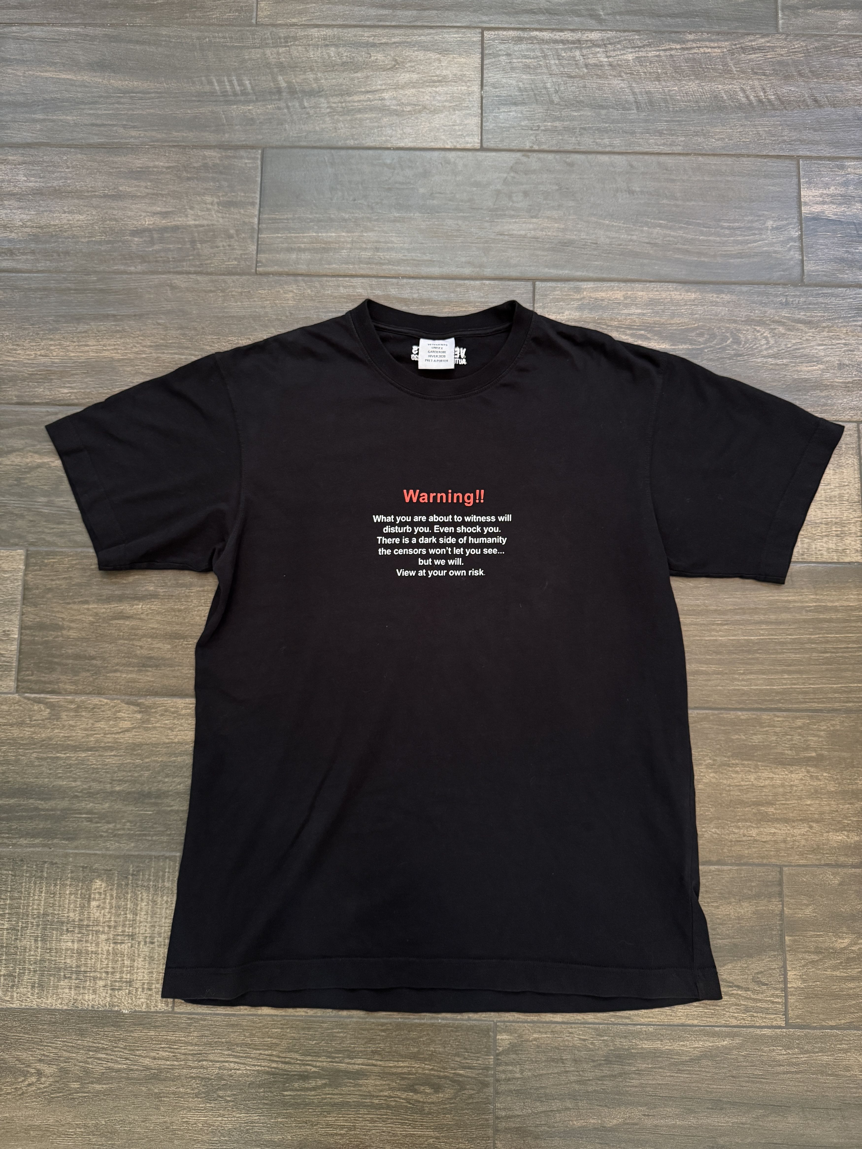 Vetements 🔥FINAL DROP🔥 Vetements Adult Entertainment Tee (Black