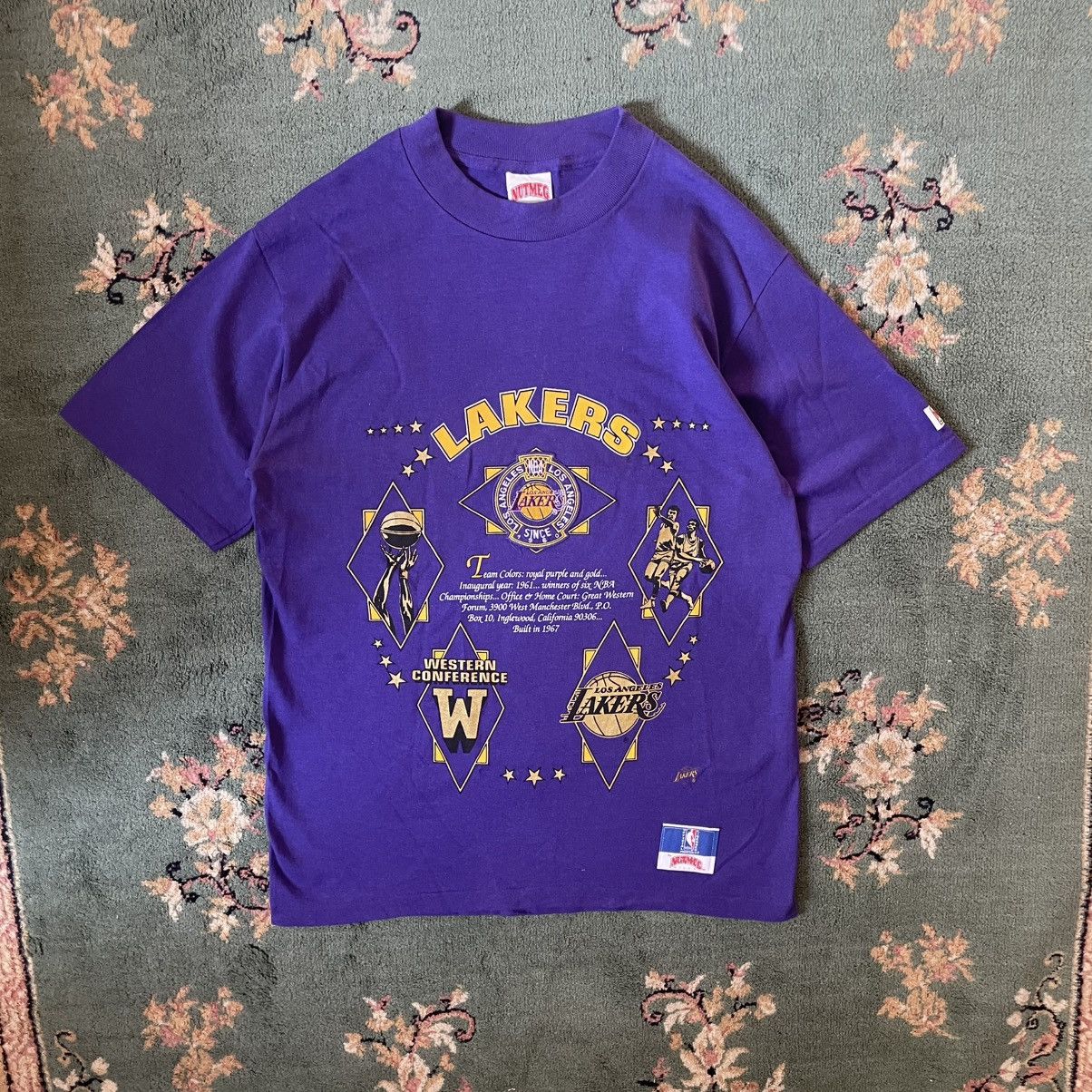 MADE IN USA LOS ANGELES LAKERS NUTMEG NBA