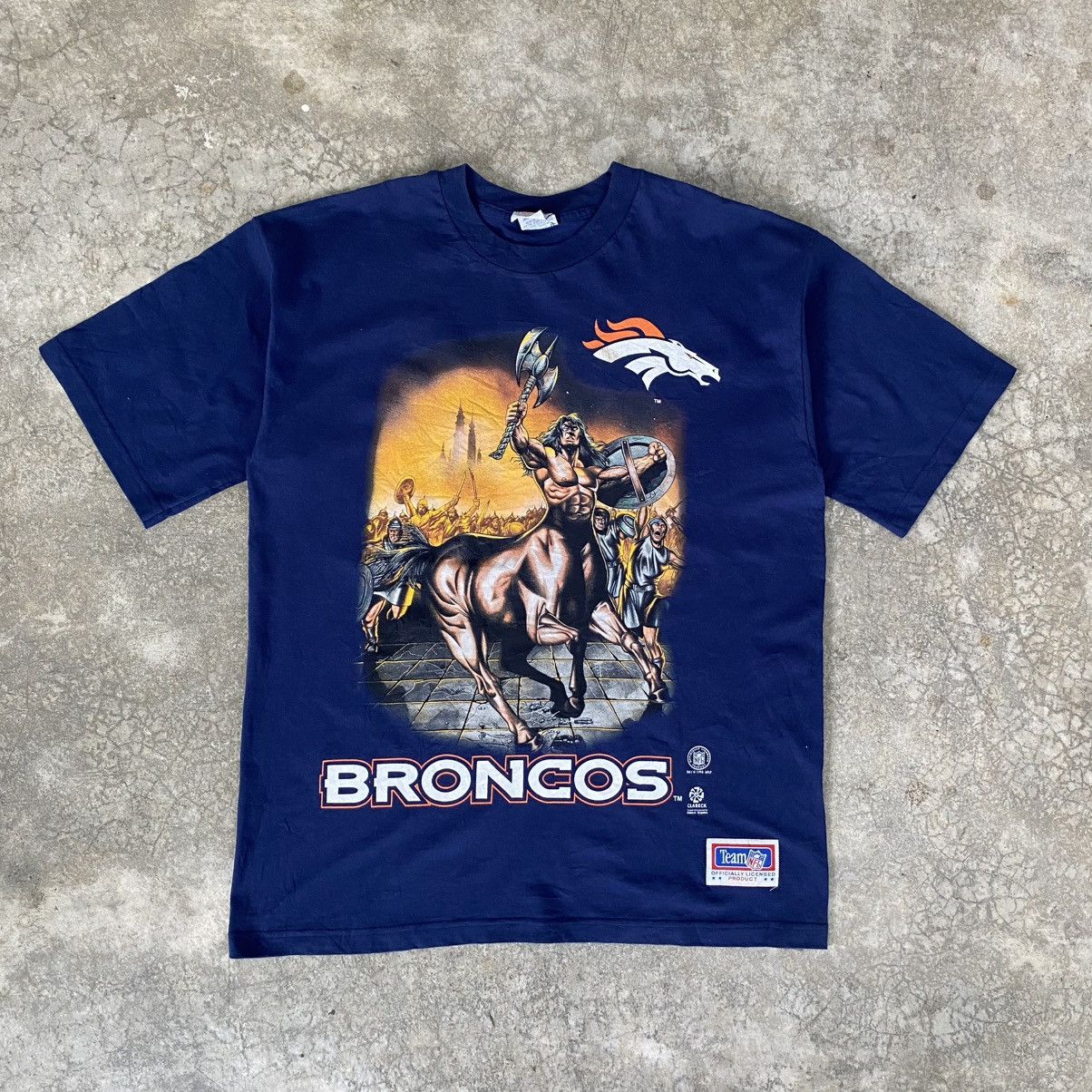 NFL Vintage 1998 Denver Broncos Graphic NFL Tee Size US XL / EU 56 / 4 - 1 Thumbnail