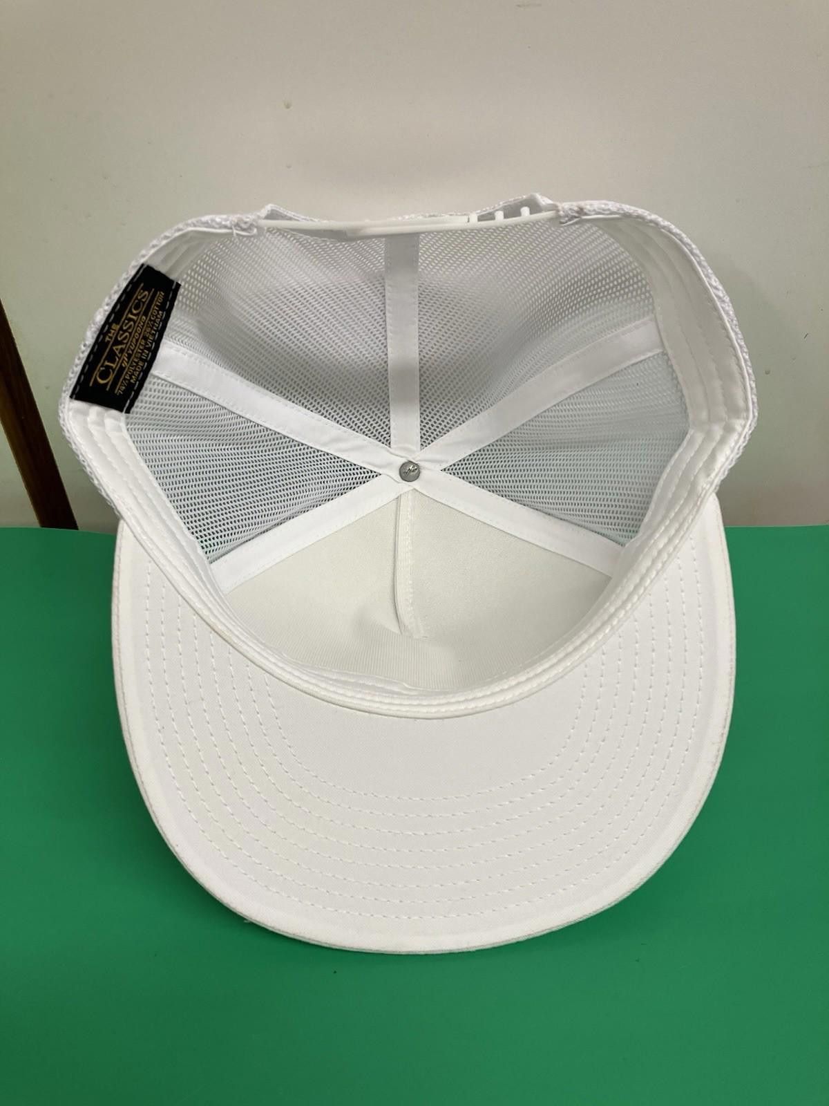 Yupong Yupoong-The Classics-America SnapBack Hat In White-New Size ONE SIZE - 5 Thumbnail