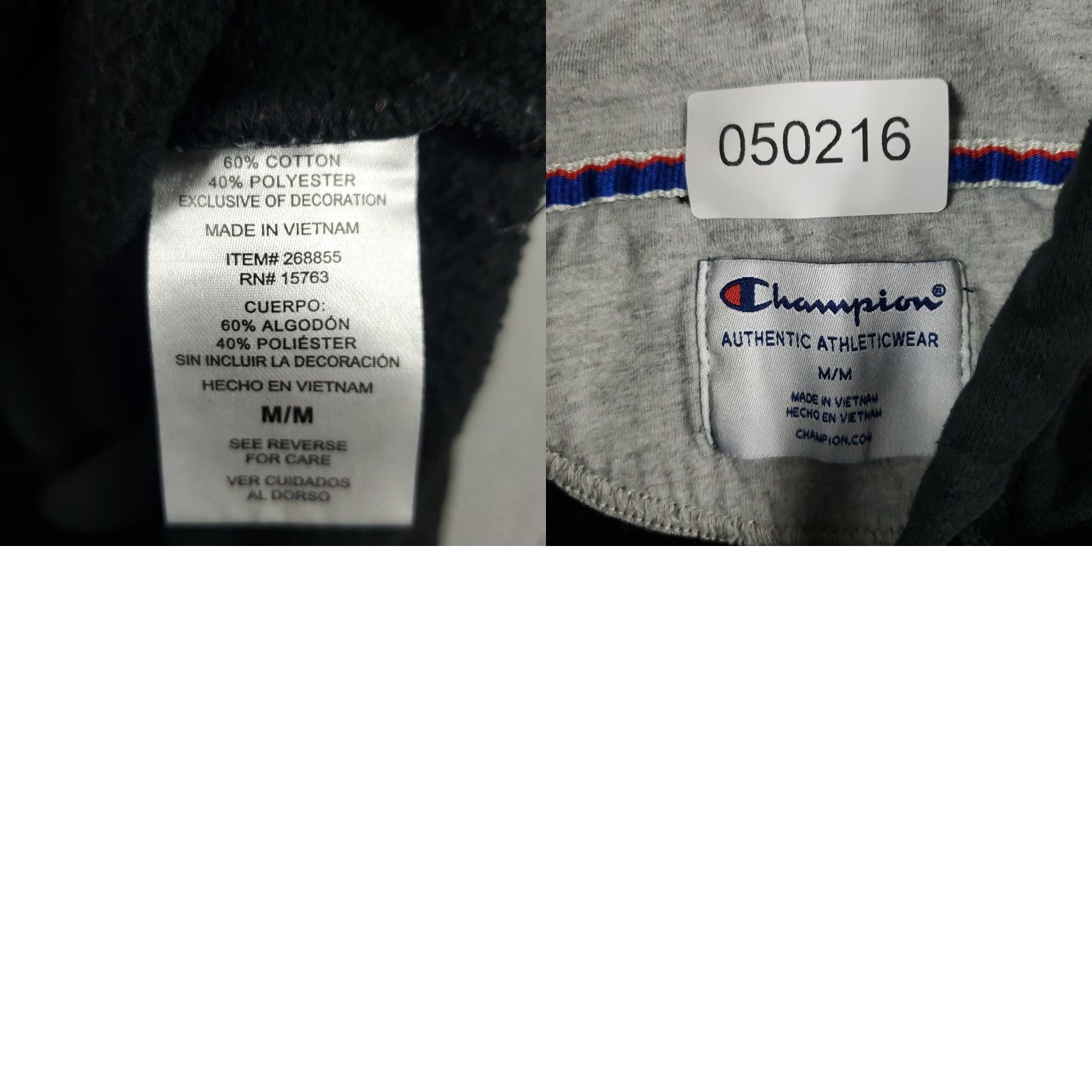 Champion Champion Pullover Hoodie Men Medium Black Long Sleeve Casual Modern Size US M / EU 48-50 / 2 - 8 Thumbnail