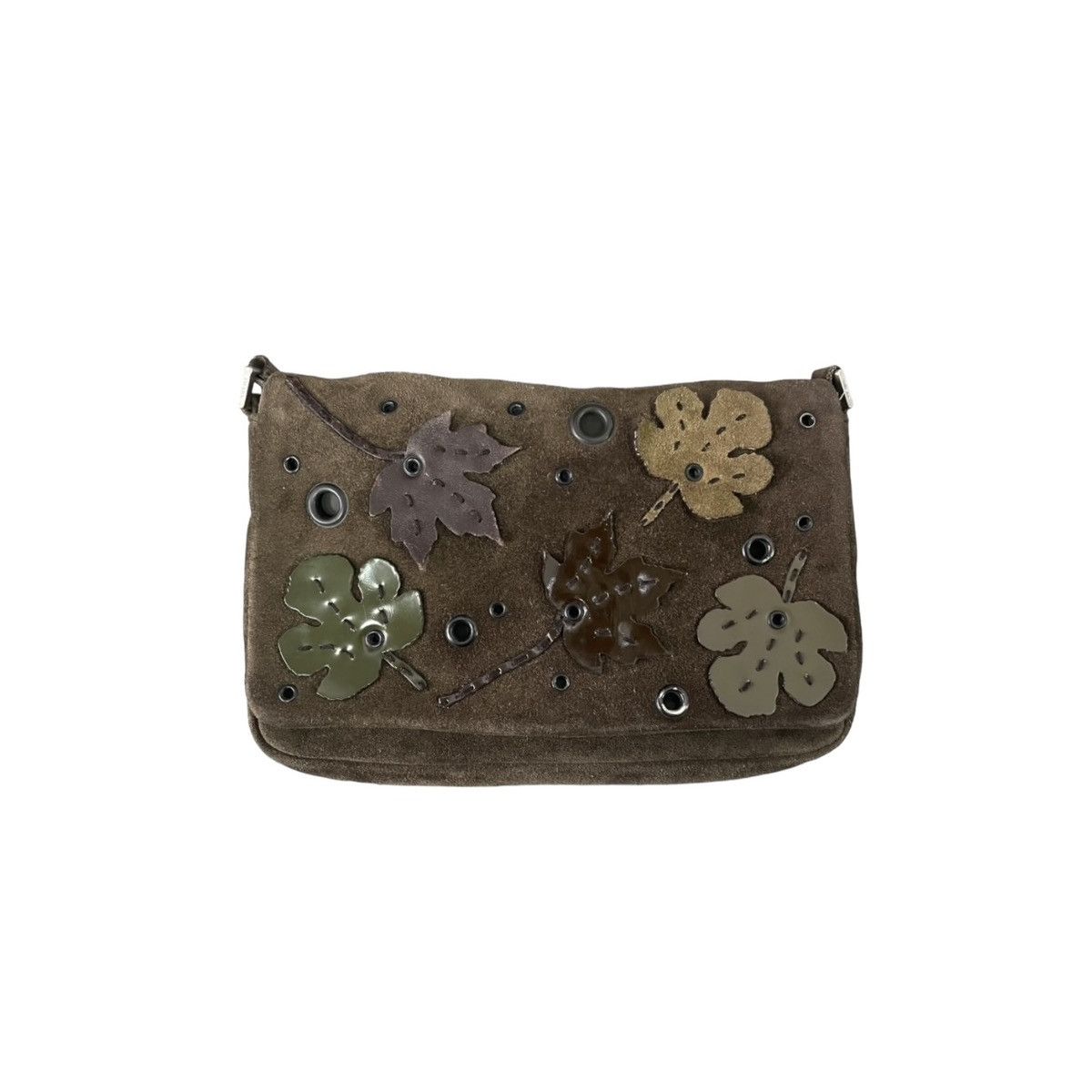 image of Prada Fw98 Leaf Bag in Brown, Women's