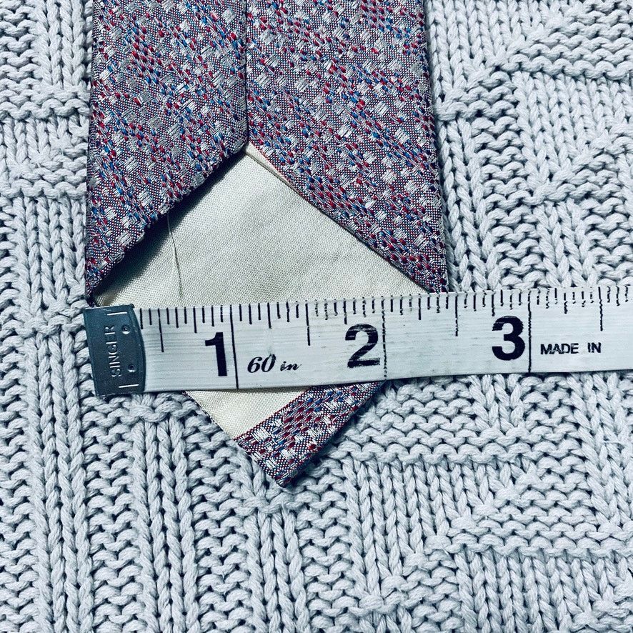Vintage Vintage red and pink confetti silk slim tie Size ONE SIZE - 5 Thumbnail