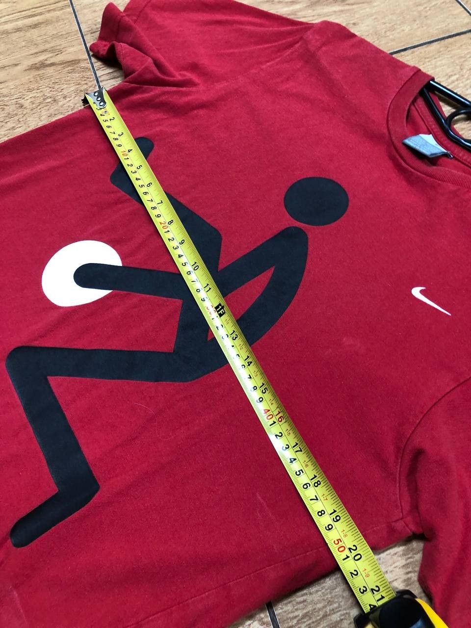 Nike Big Print Red T-Shirt Streetwear NIKE Crazy Y2K Size US M / EU 48-50 / 2 - 13 Thumbnail