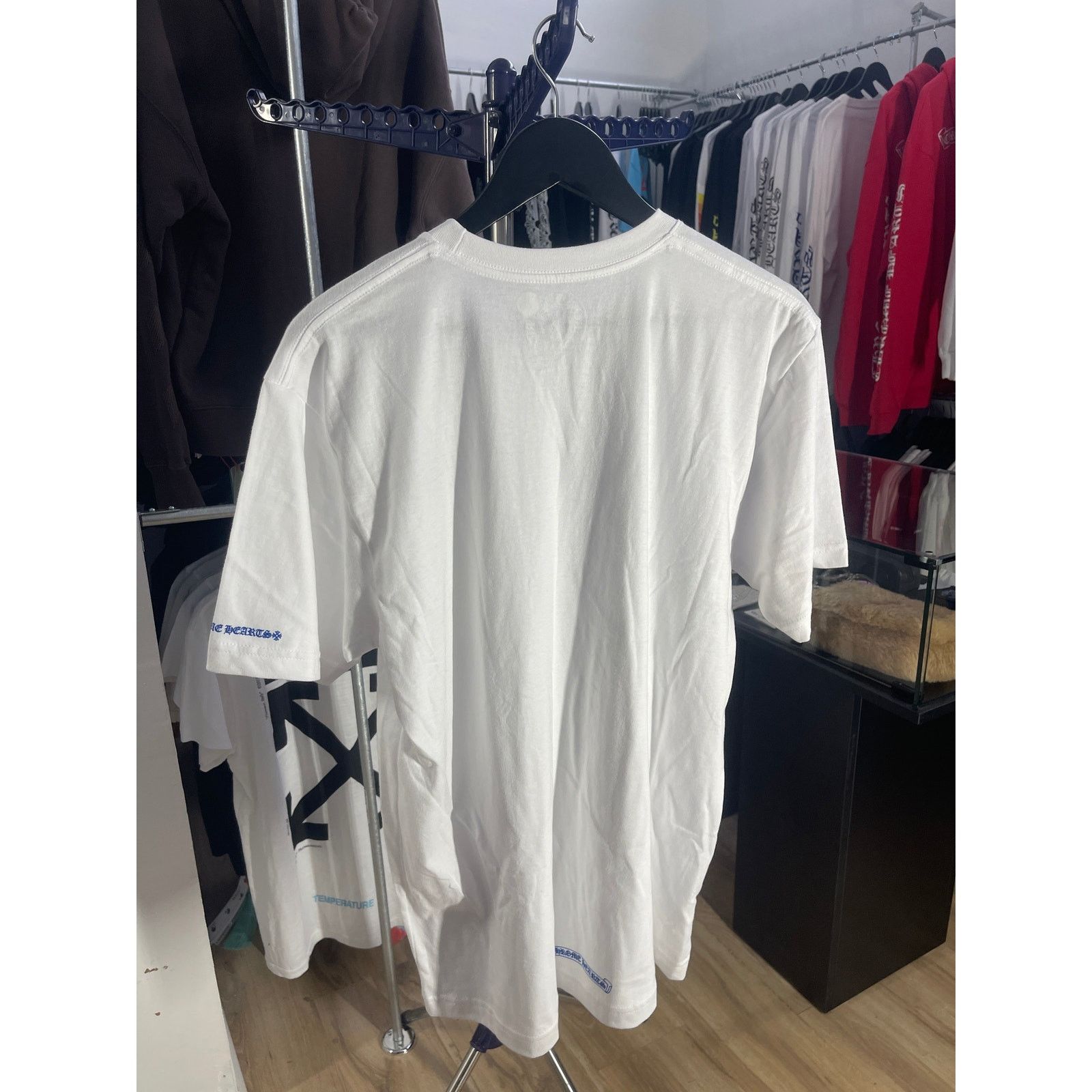 Chrome Hearts Chrome Hearts Blue Neck Logo White S/S T-Shirt - Men's Large Size US L / EU 52-54 / 3 - 2 Thumbnail