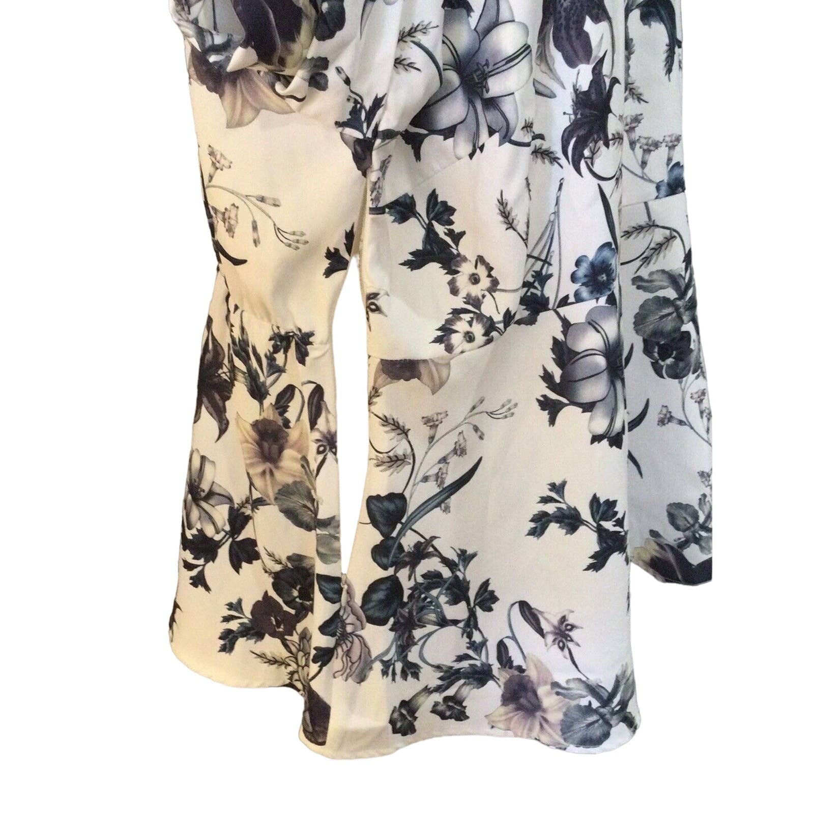Other Agnes Orinda Floral Side Zip V-Neck Long Sleeve Blouse SZ 3X Size 3XL / US 20-22 - 11 Thumbnail